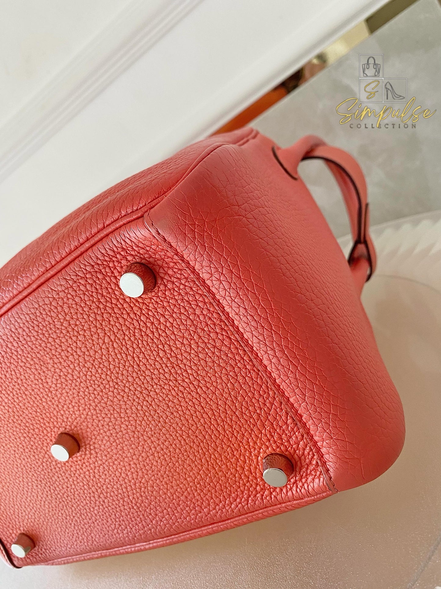 Hermes Lindy 26 in Rose Jaipur PHW