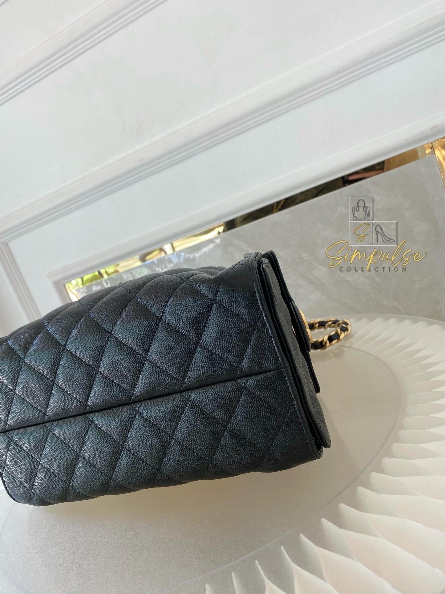 Chanel C25 Small Caviar Black GHW