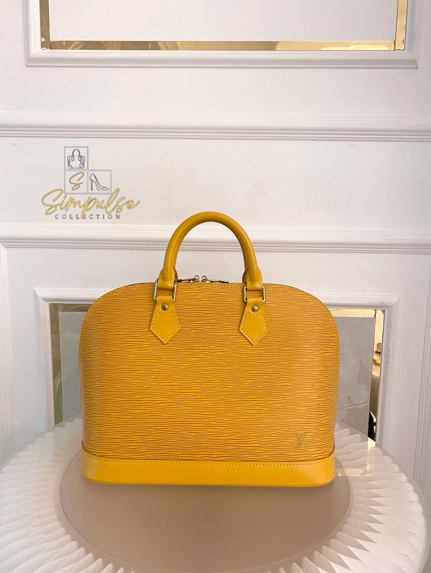 Louis Vuitton Epi Alma Bag Yellow