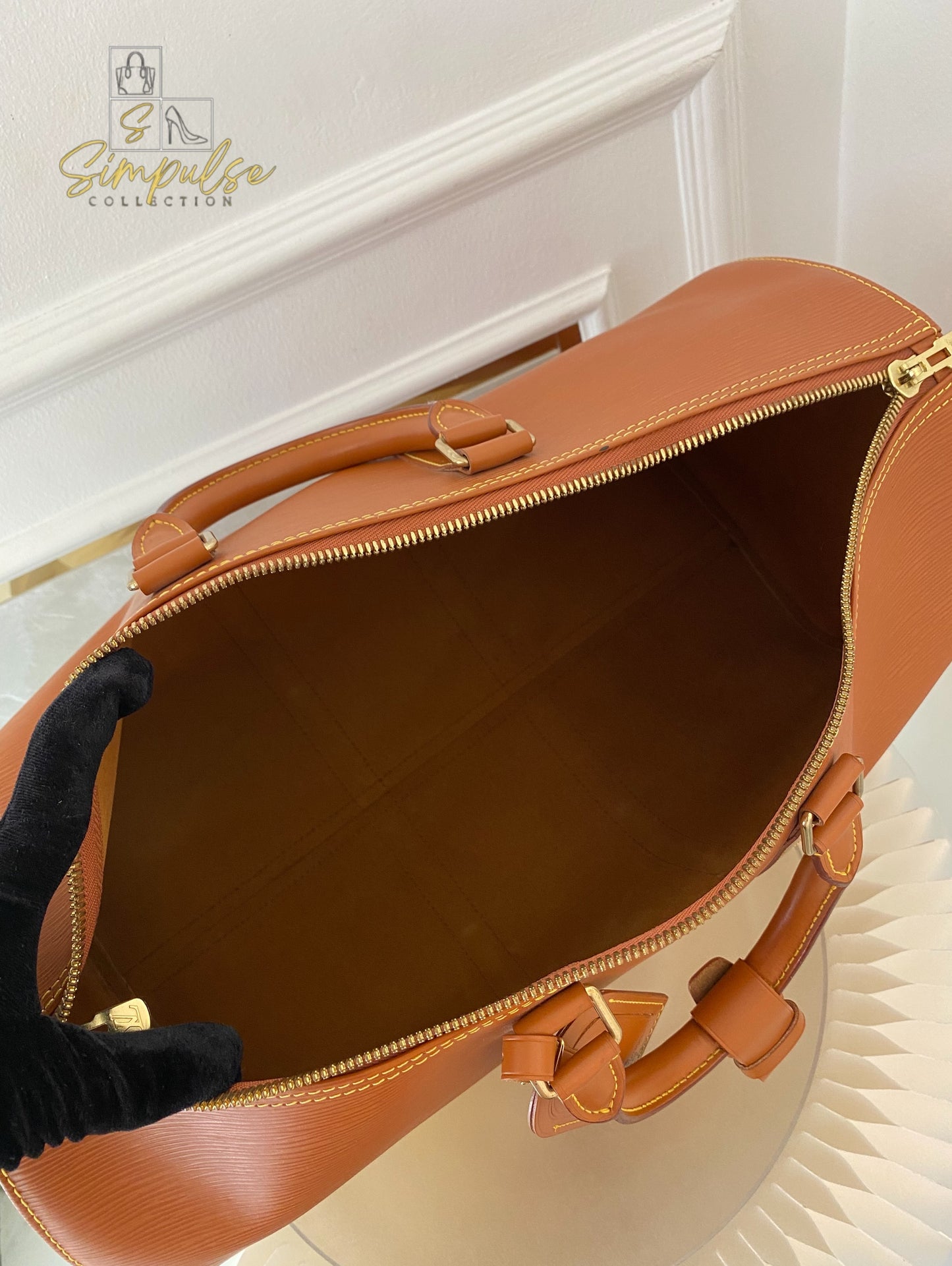 Louis Vuitton Keepall Epi Leather Cipango Gold