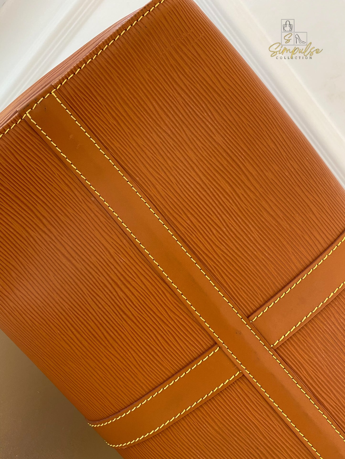 Louis Vuitton Keepall Epi Leather Cipango Gold