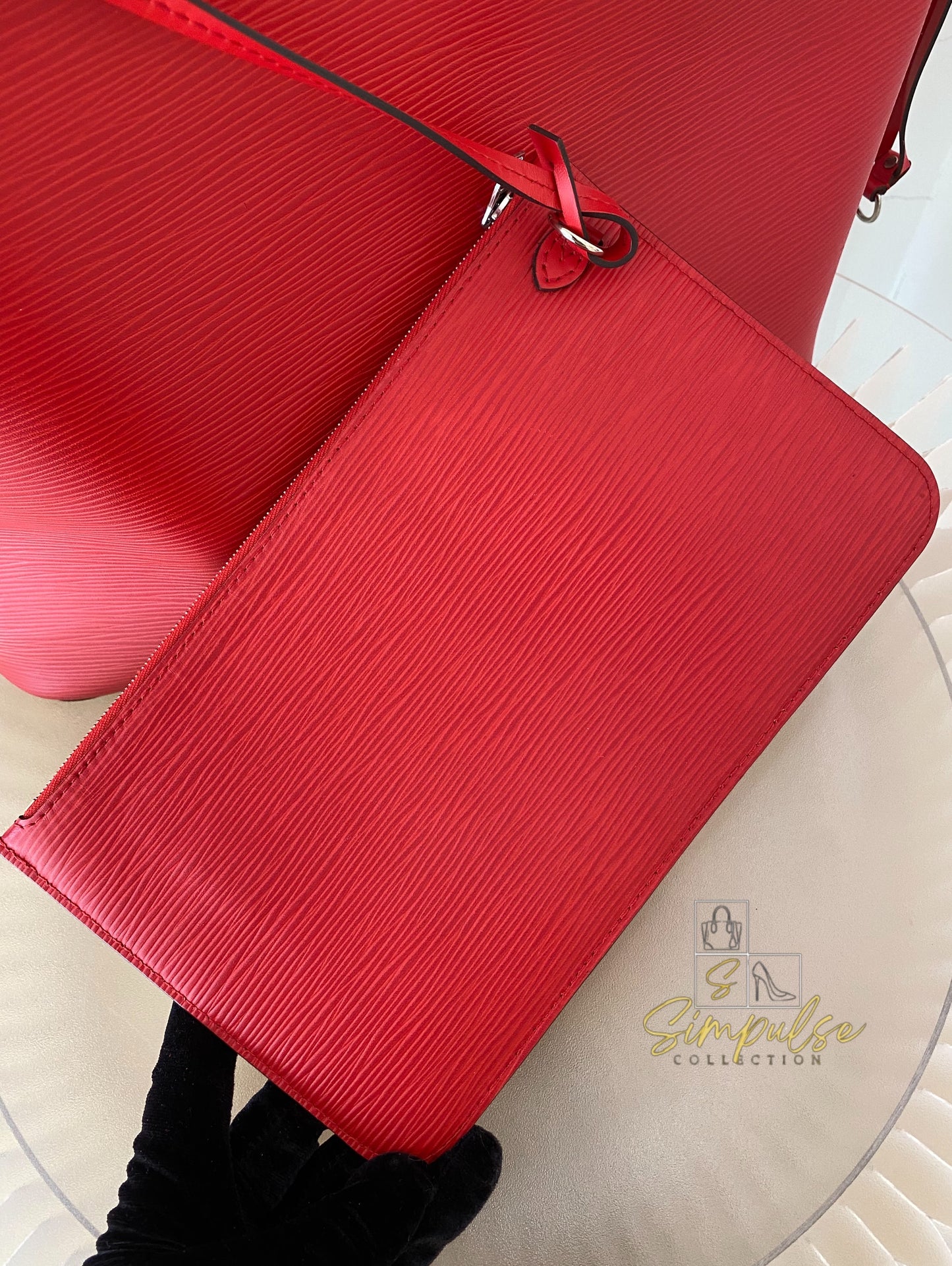 Louis Vuitton Epi Leather Neverfull Tote Bag