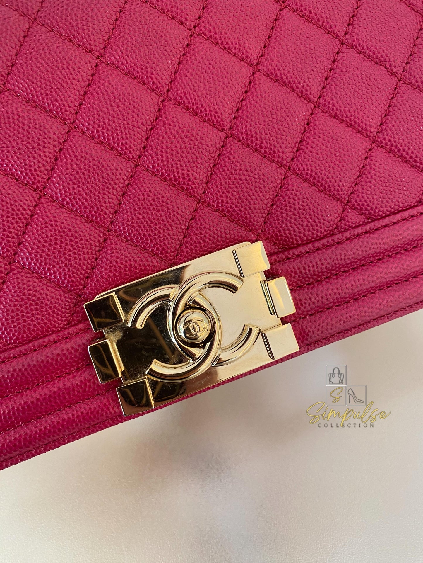 Chanel Leboy Caviar Pink Old Medium GHW