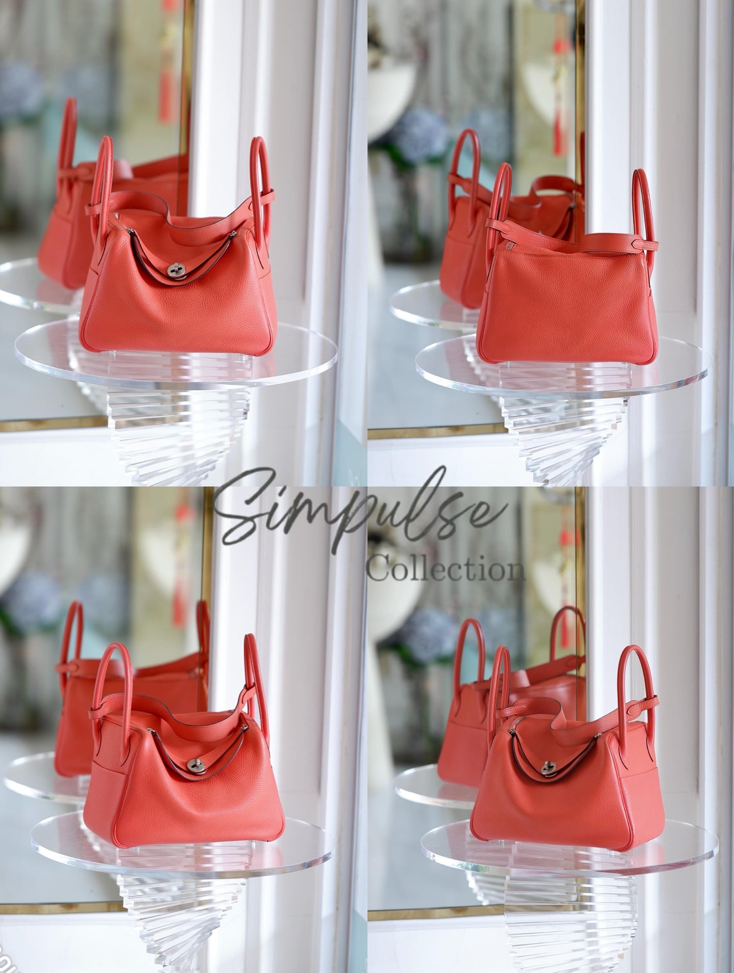 Hermes Lindy 26 in Rose Jaipur PHW