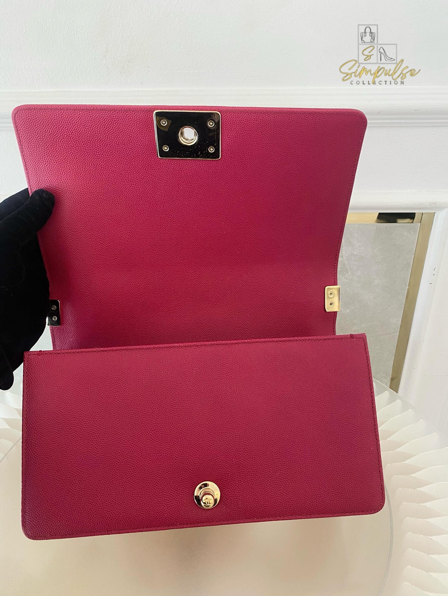 Chanel Leboy Caviar Pink Old Medium GHW
