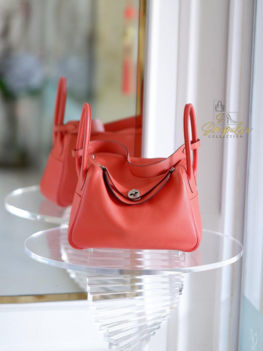 Hermes Lindy 26 in Rose Jaipur PHW