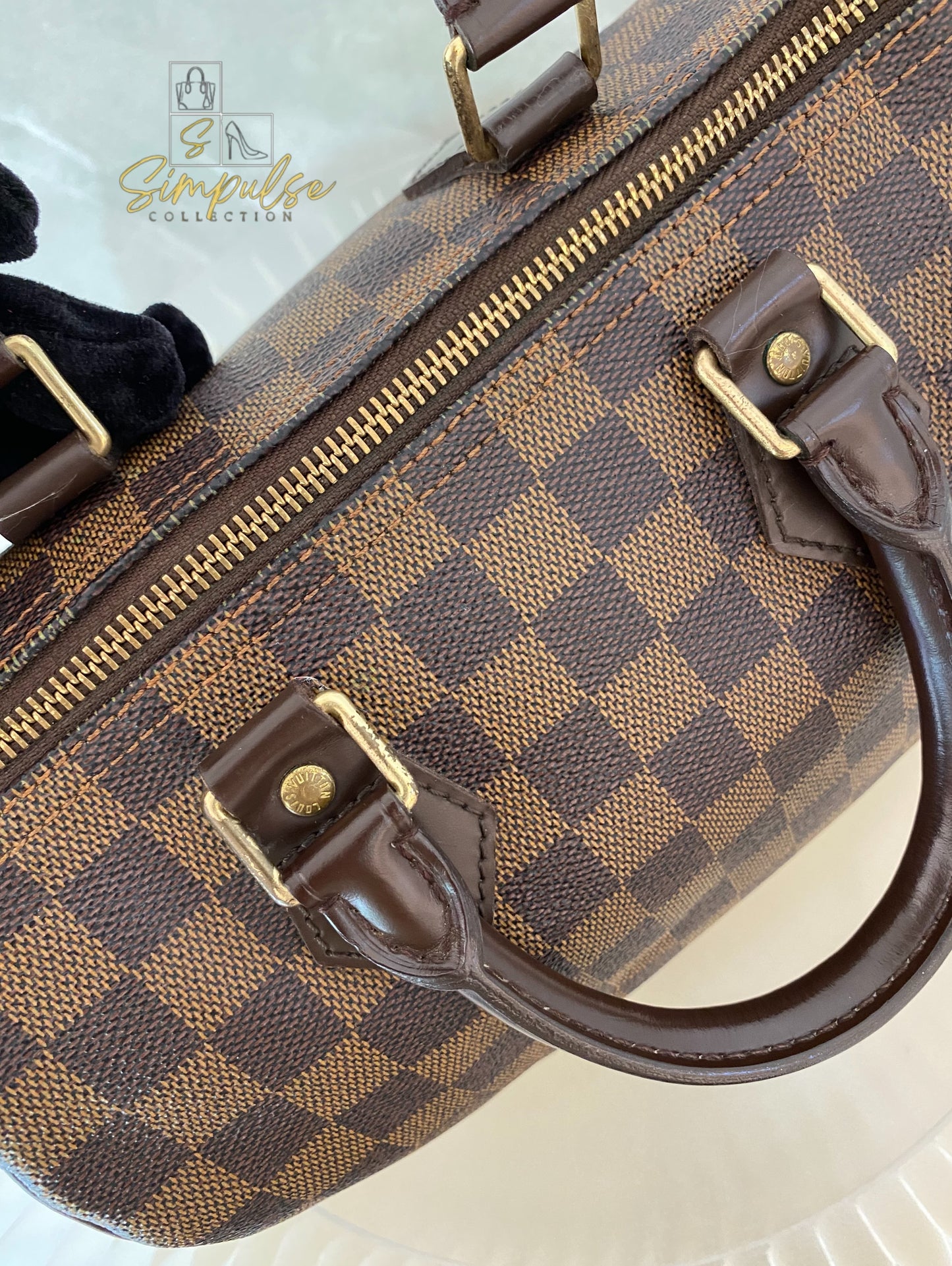 Louis Vuitton Speedy 25 in Damier Ebene