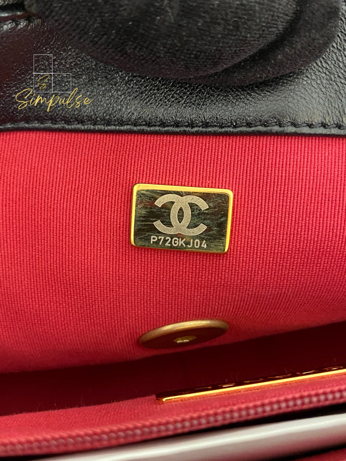 CHANEL C19 SMALL BLACK