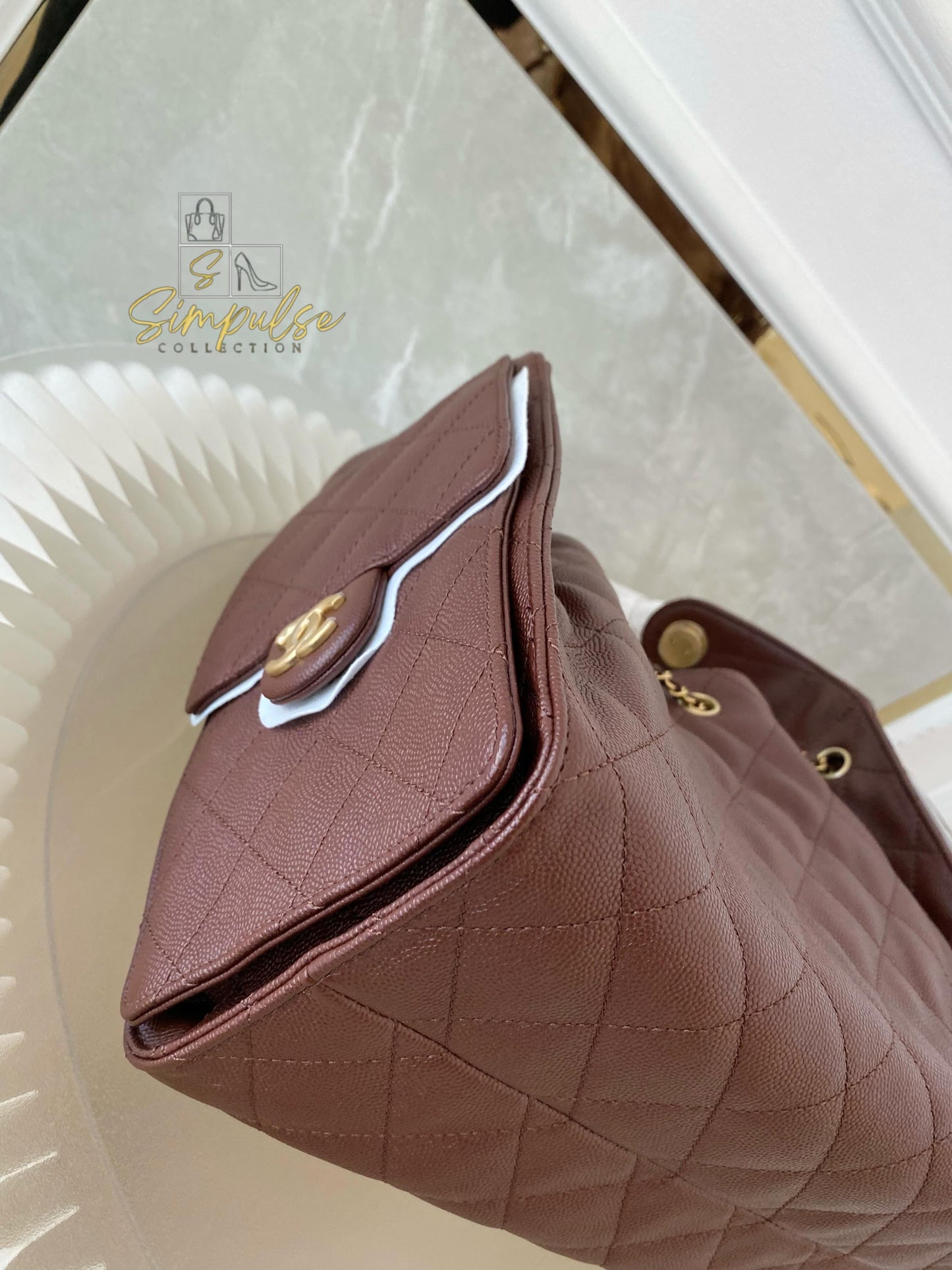 Chanel C25 Burgundy Small
