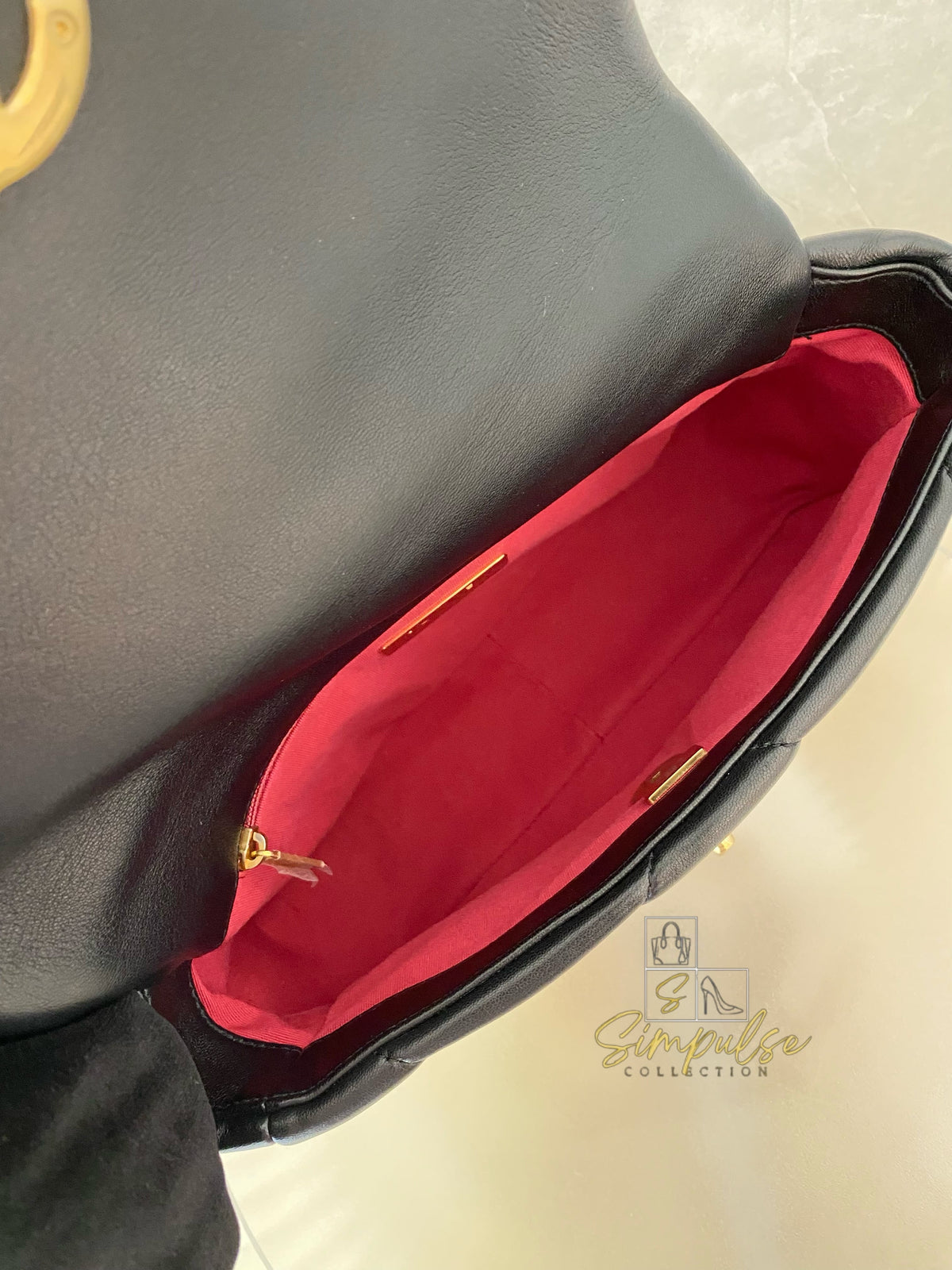 CHANEL C19 SMALL BLACK