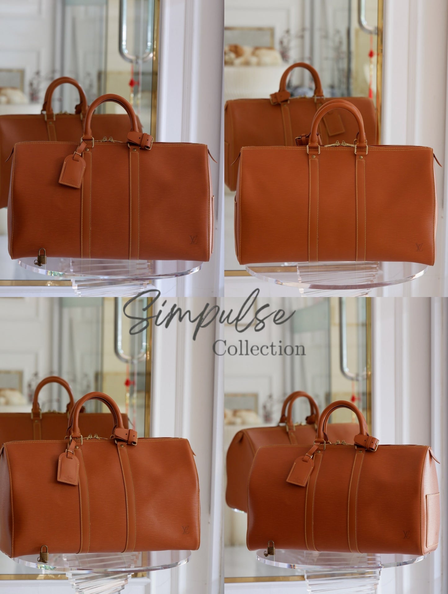 Louis Vuitton Keepall Epi Leather Cipango Gold