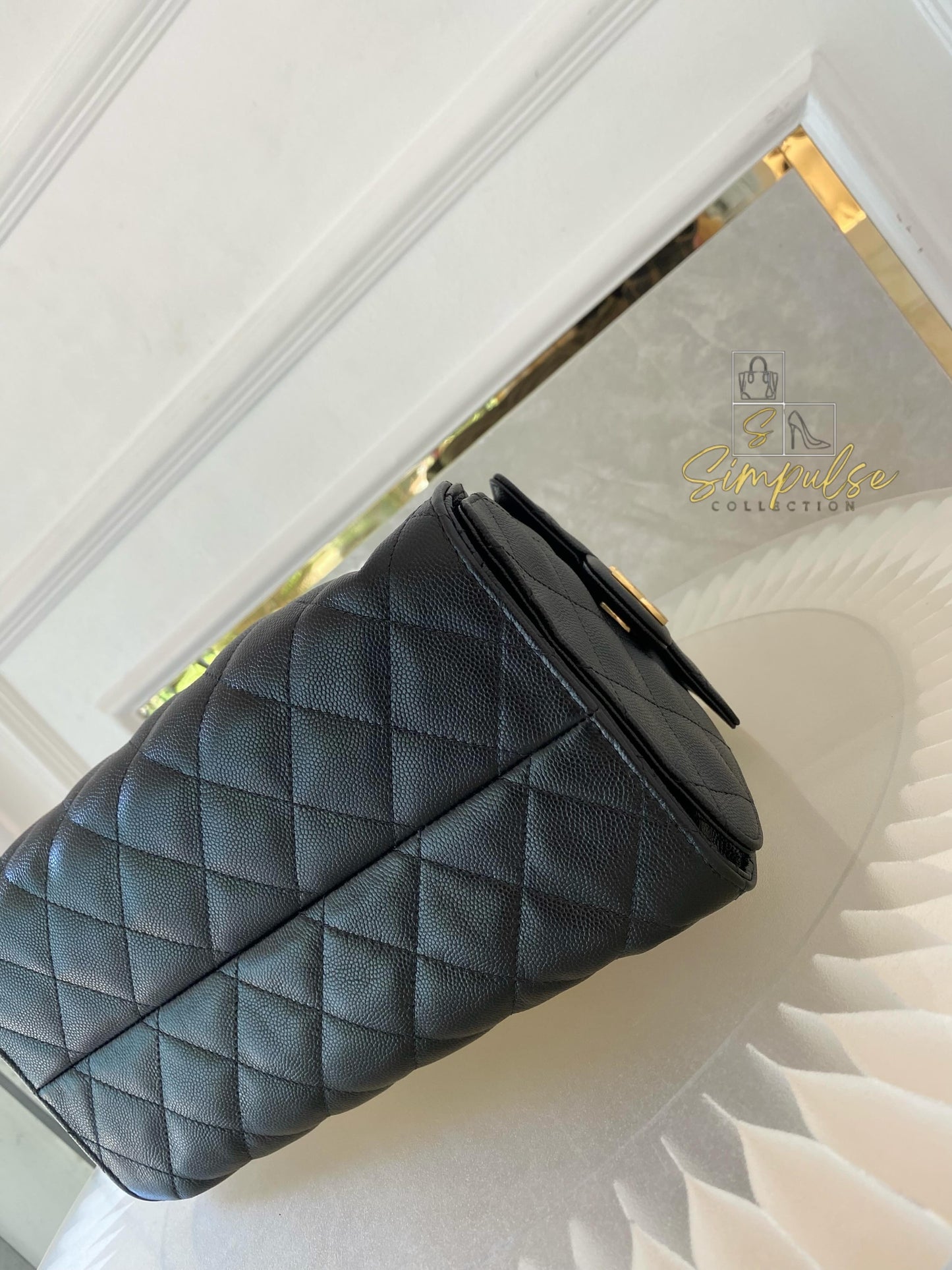 Chanel C25 Small Caviar Black GHW