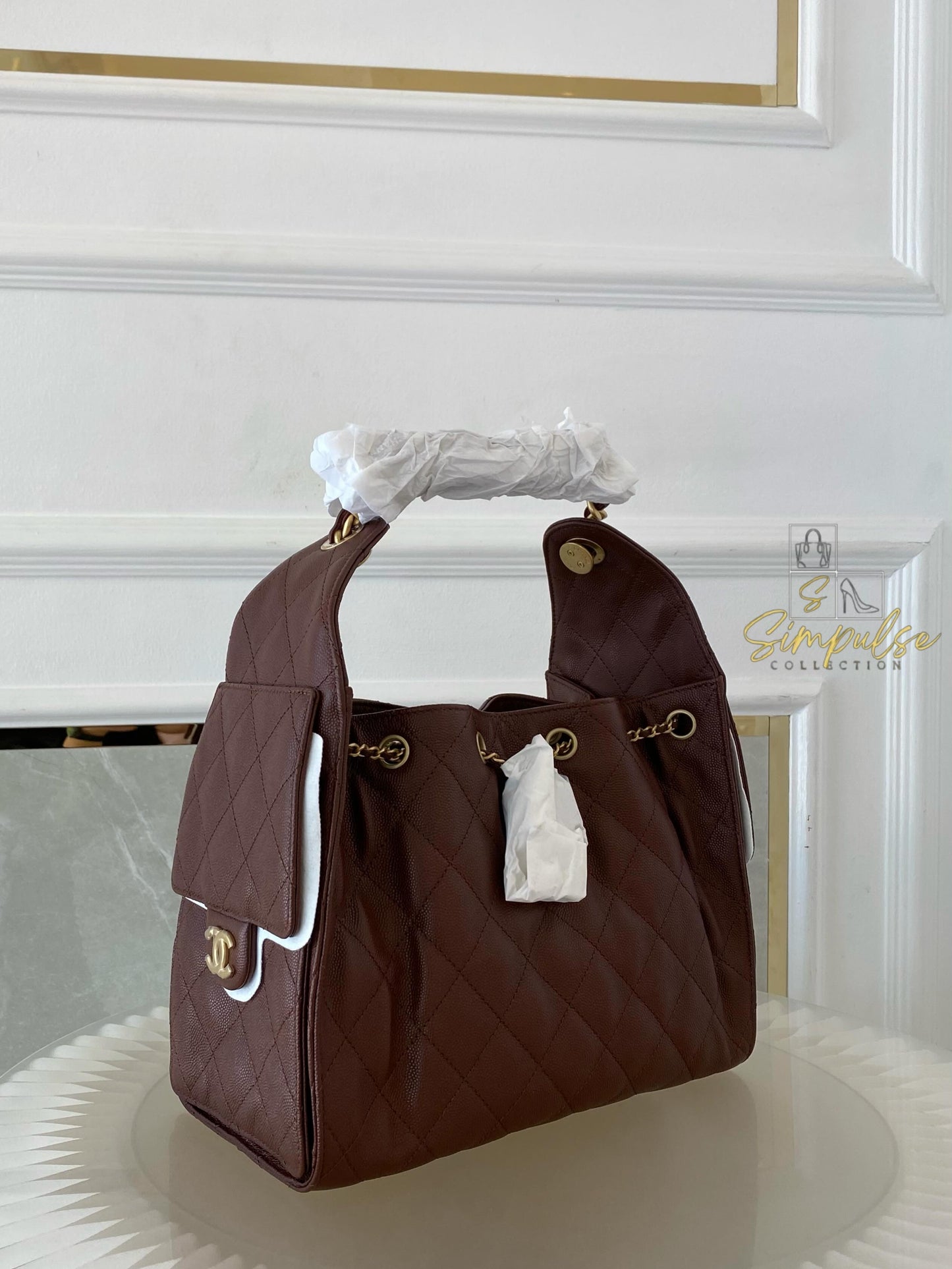 Chanel C25 Burgundy Small