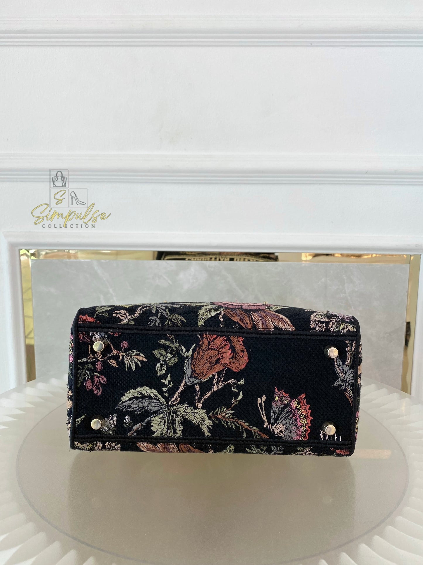 DIOR D-LITE OBLIQUE MEDIUM BLACK