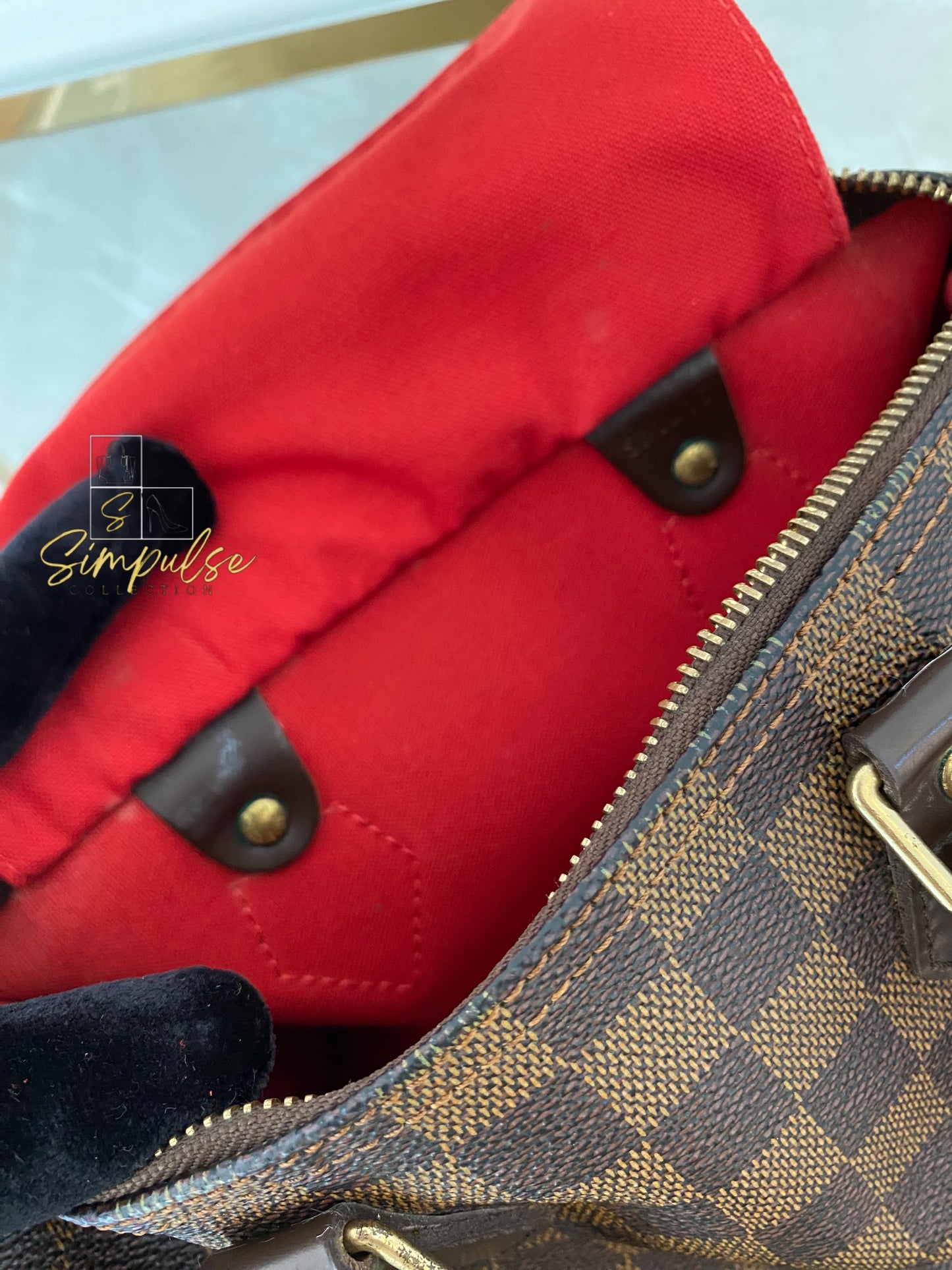 Louis Vuitton Speedy 25 in Damier Ebene