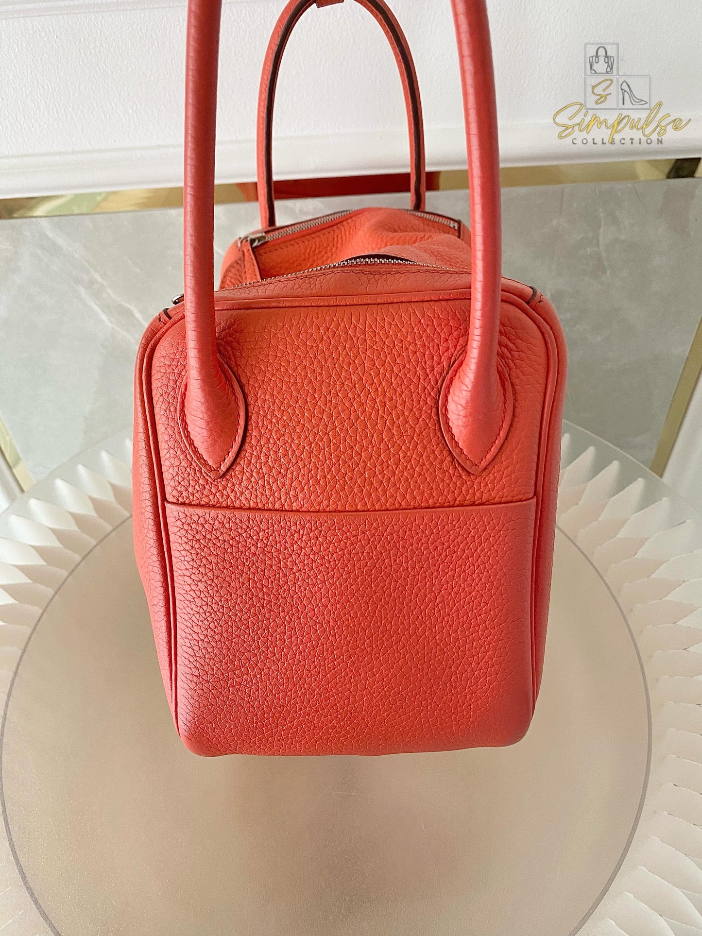 Hermes Lindy 26 in Rose Jaipur PHW