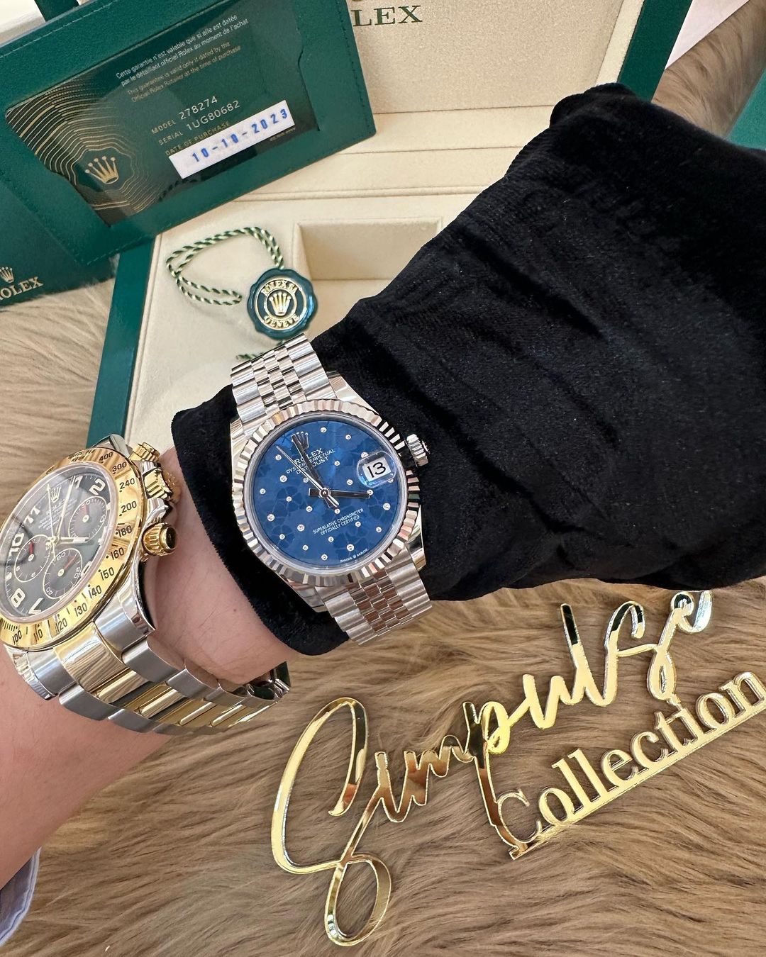 Datejust All Steel 31mm Azzurro Blue Motif Diamond Dial Jubilee