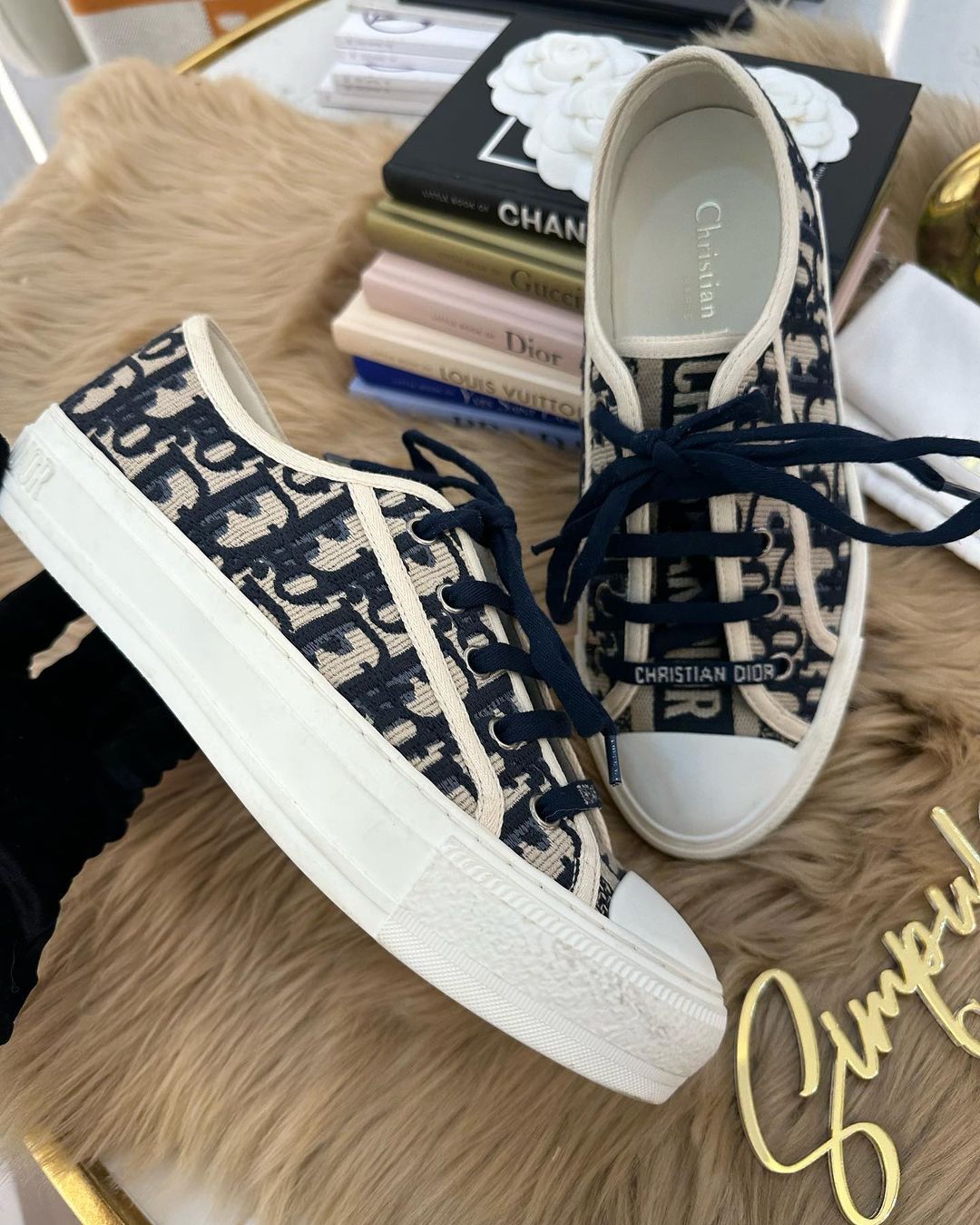 J’Adior Monogram Sneakers