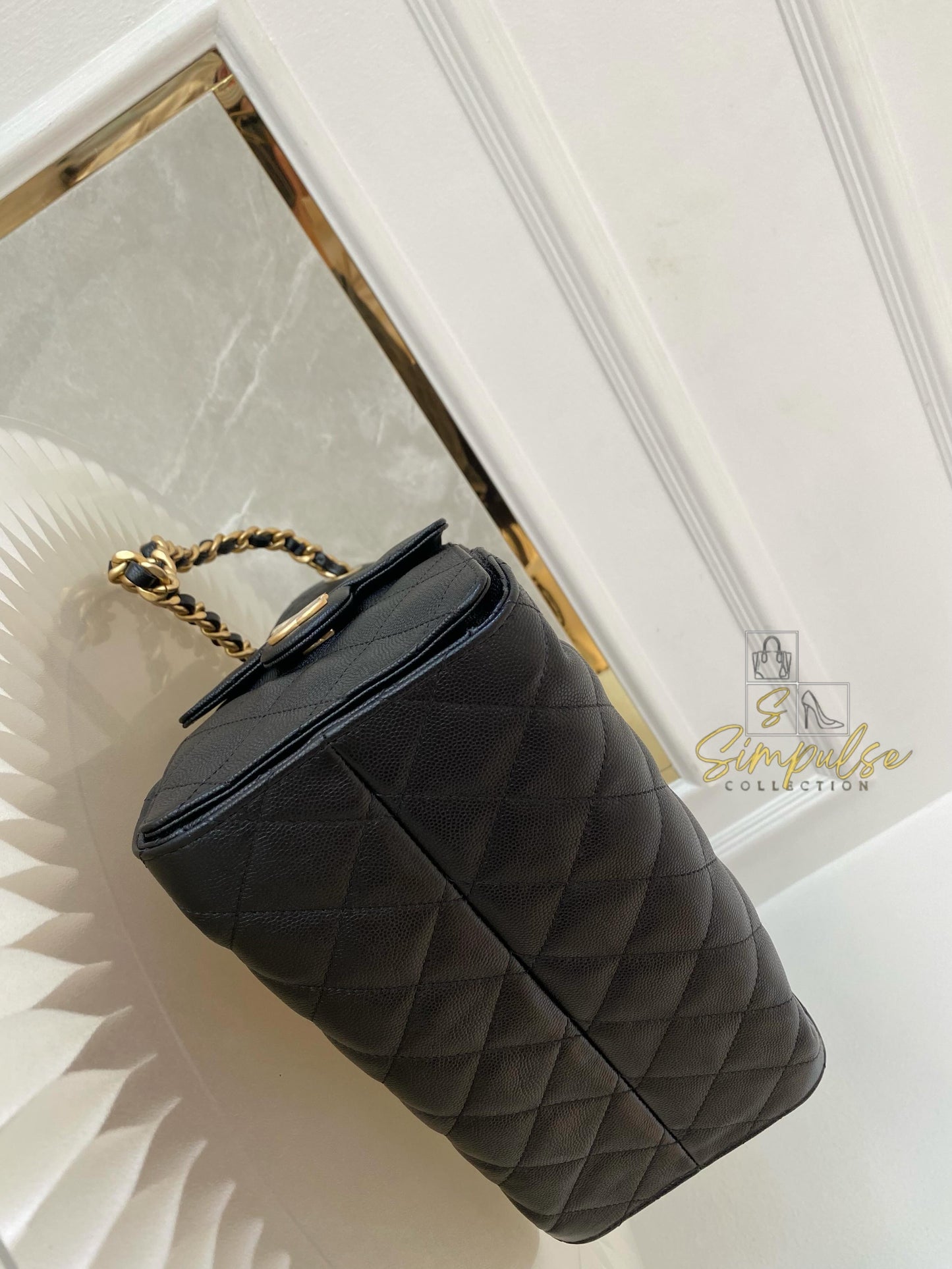 Chanel C25 Small Caviar Black GHW