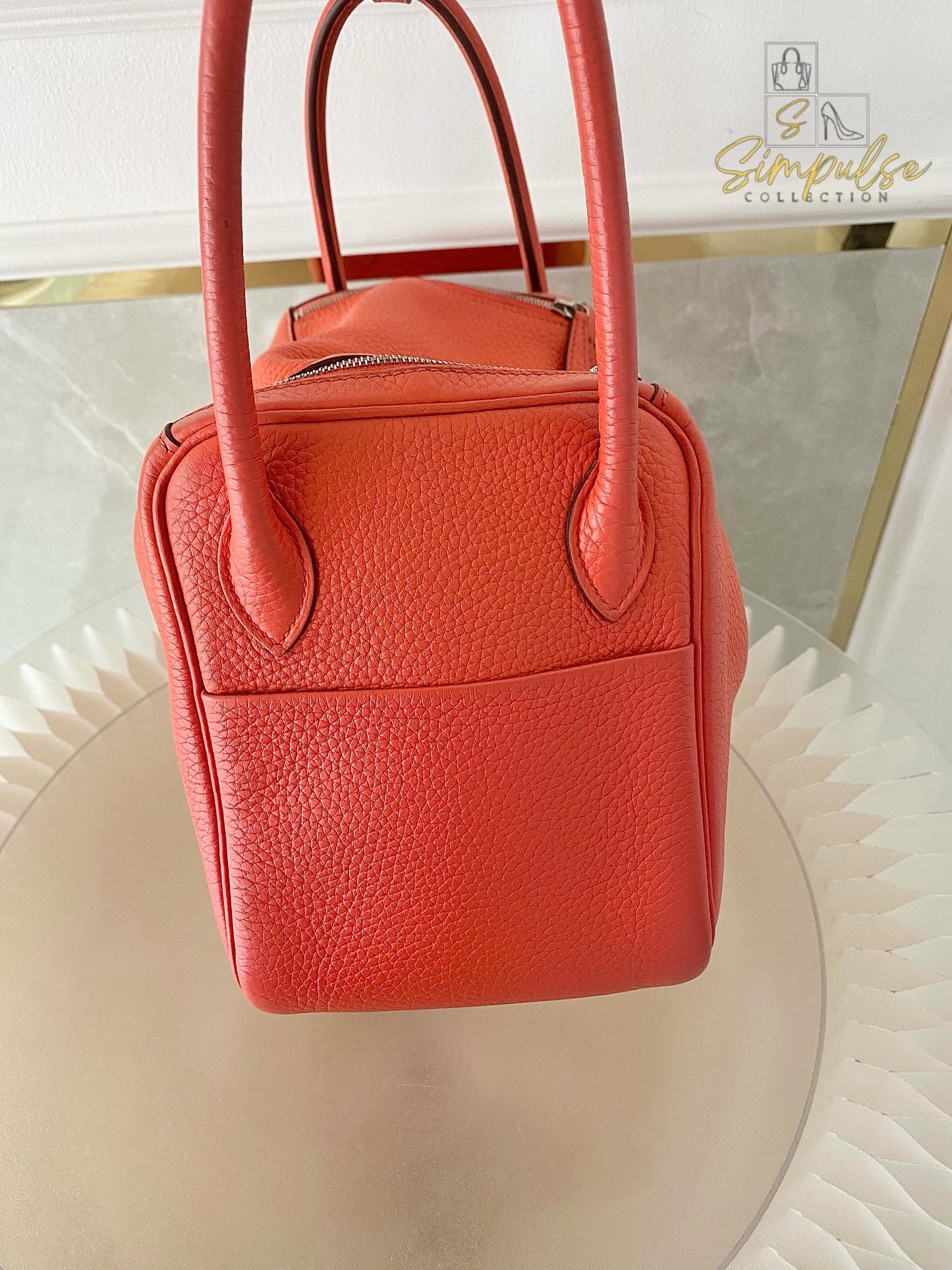 Hermes Lindy 26 in Rose Jaipur PHW