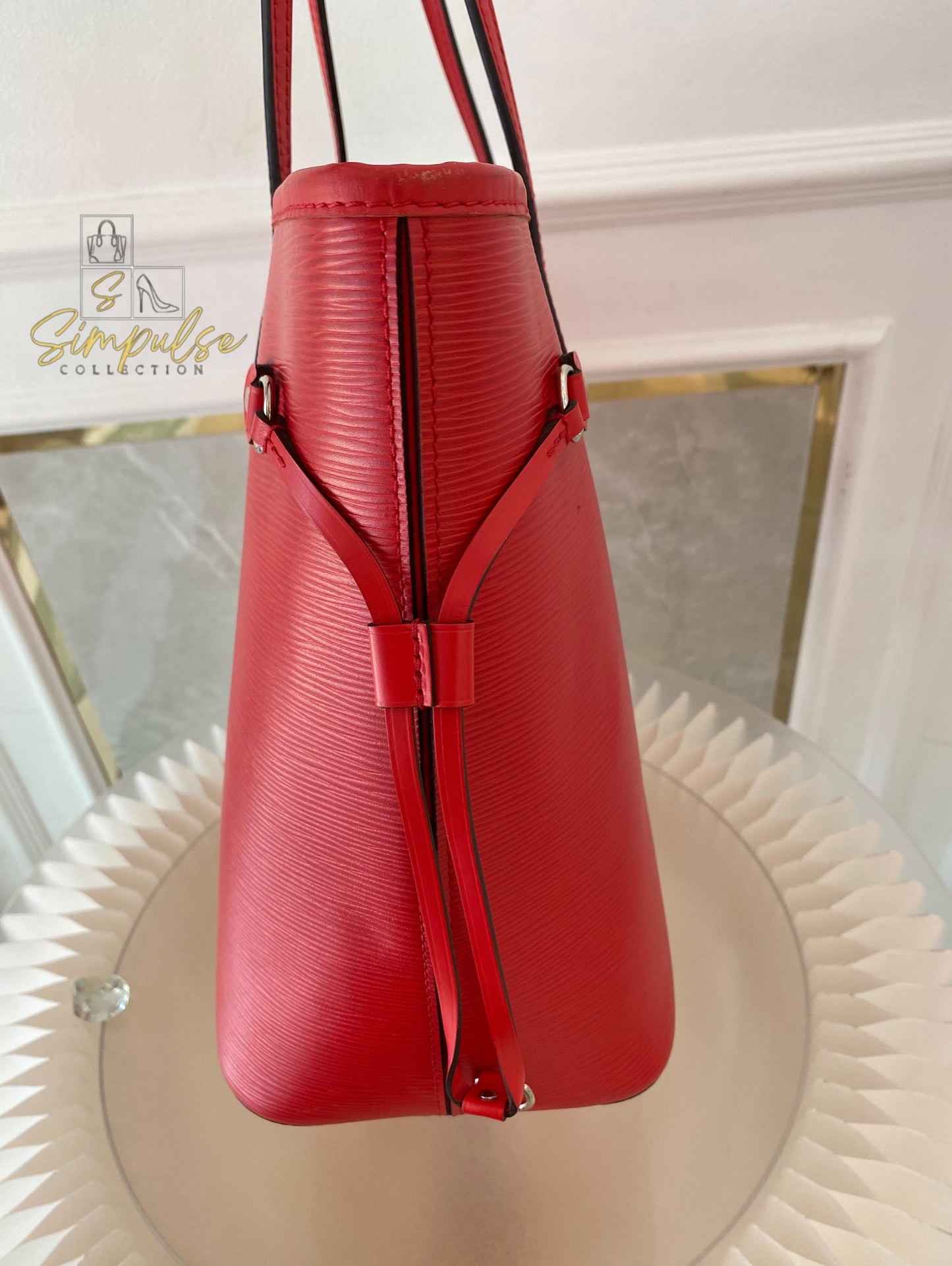 Louis Vuitton Epi Leather Neverfull Tote Bag