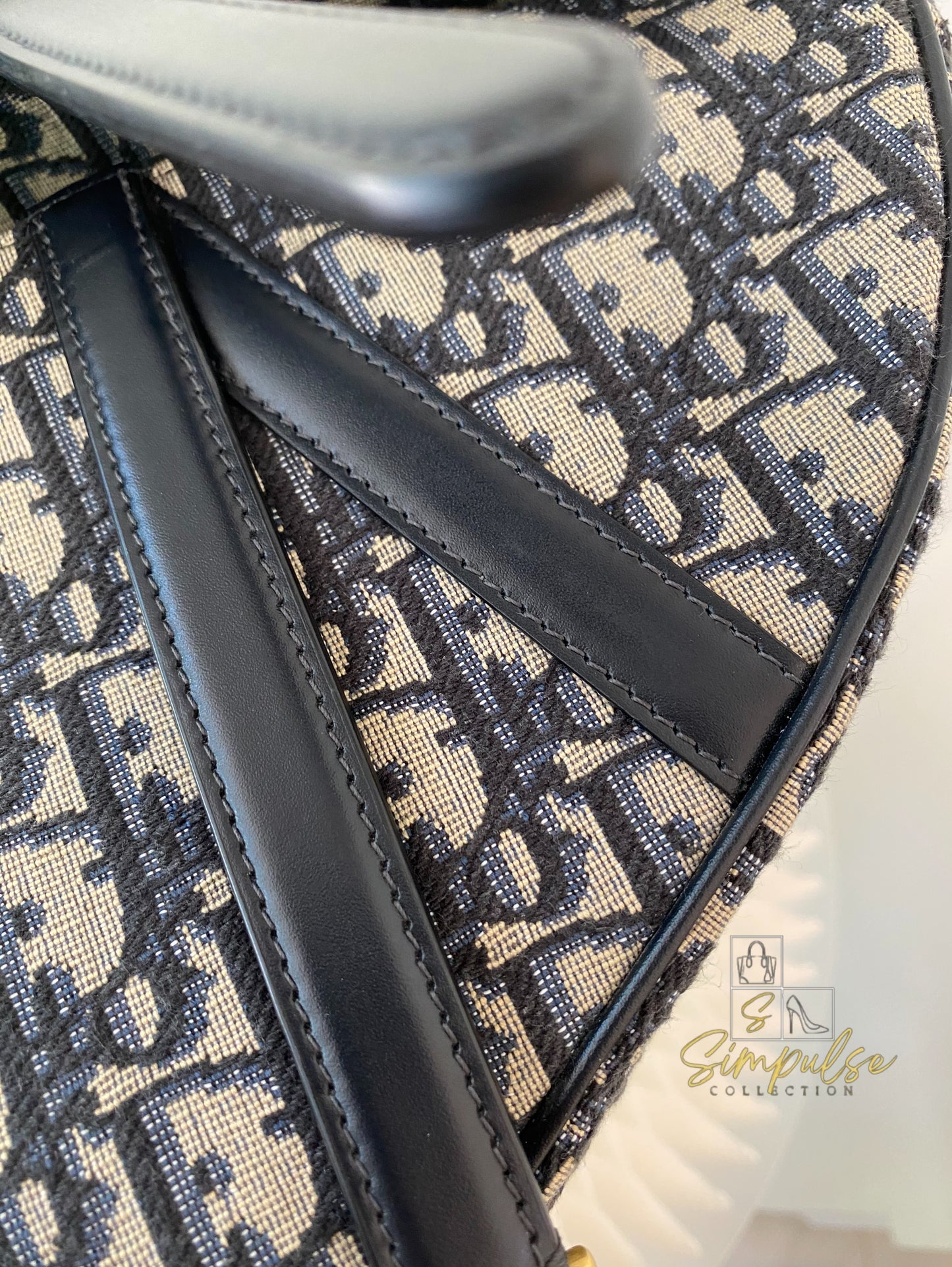 Dior Saddle Medium Blue in GHW