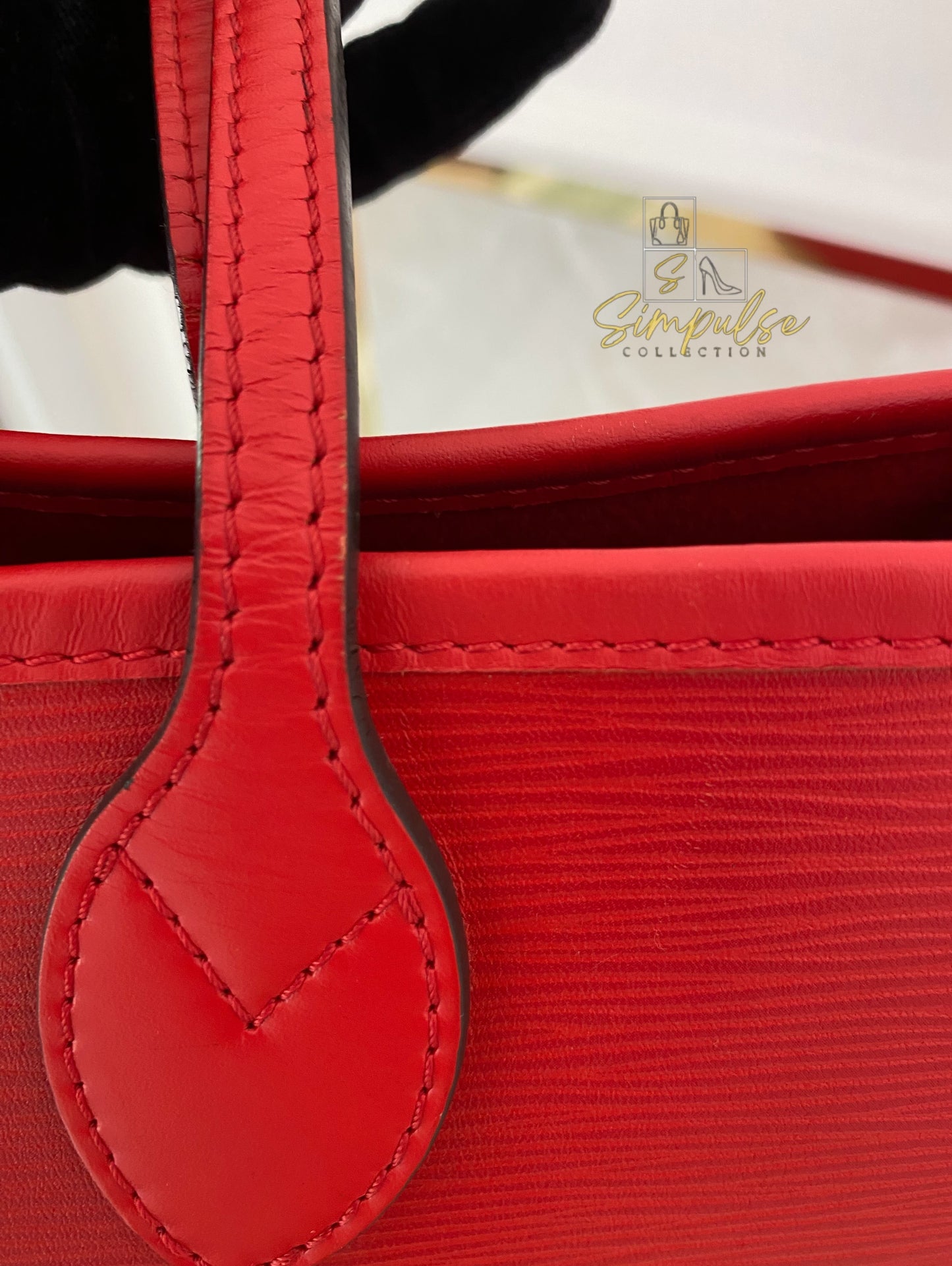 Louis Vuitton Epi Leather Neverfull Tote Bag