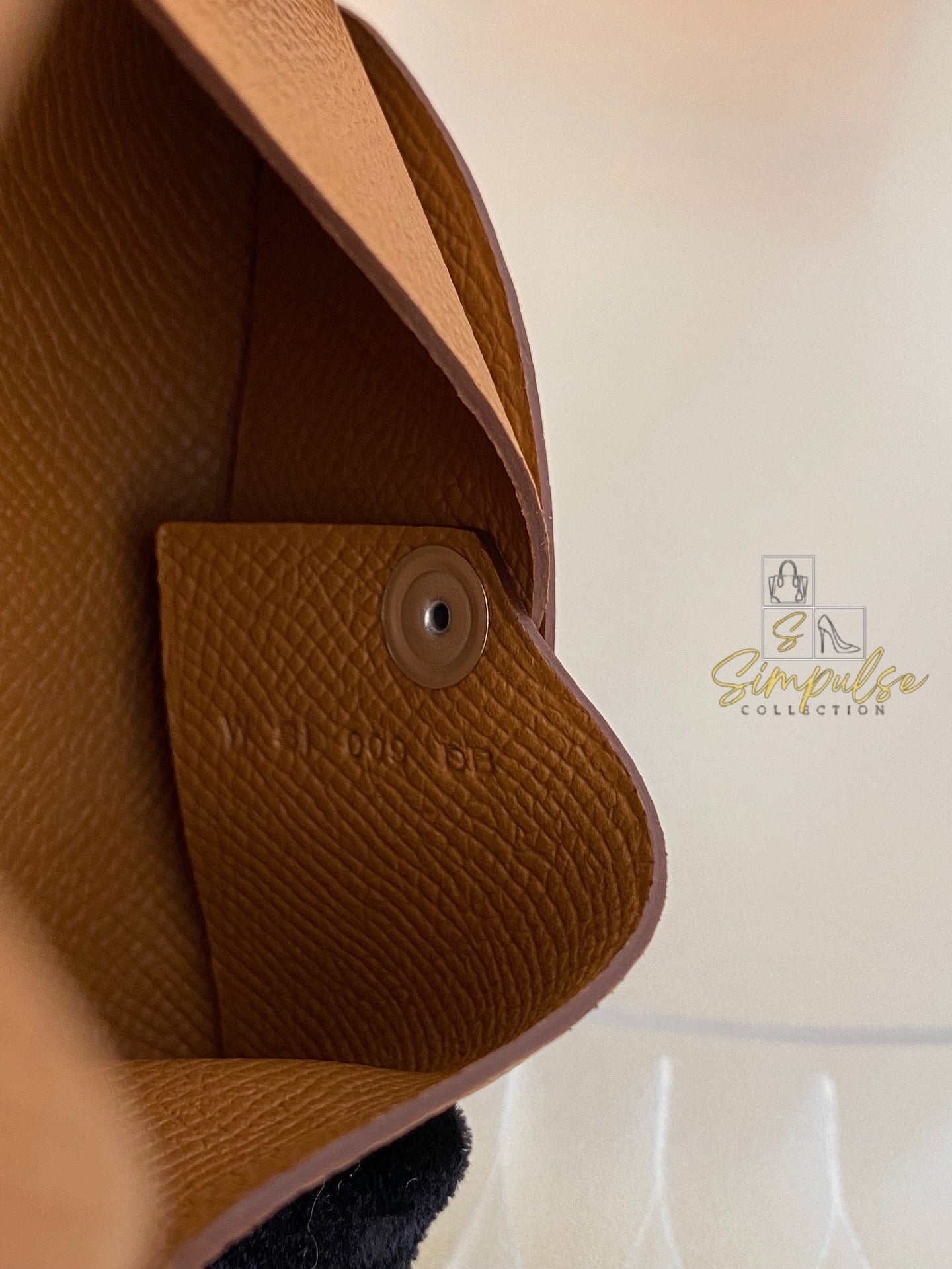 Hermes Calvi Gold Tan