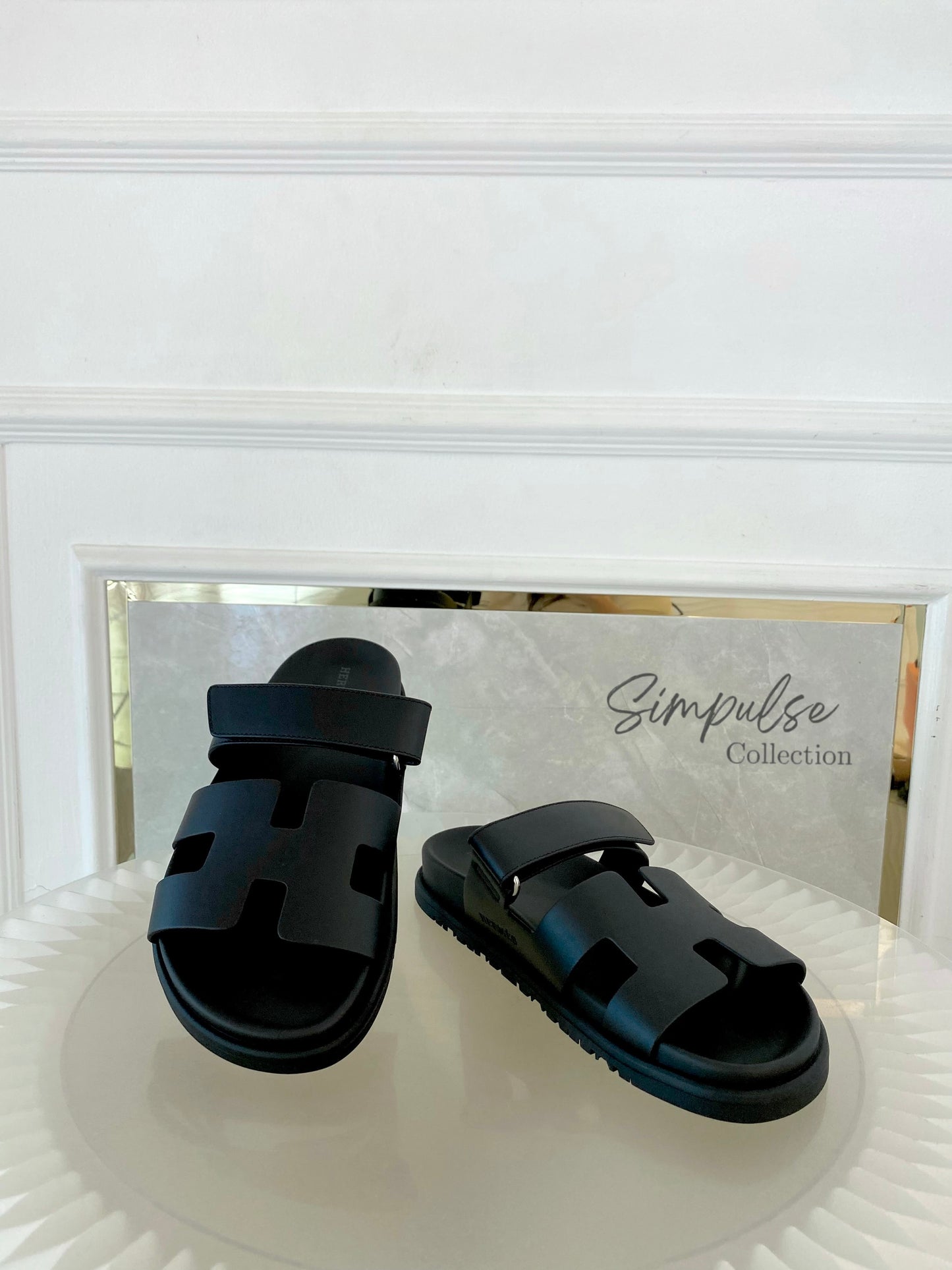 HERMES BLACK SANDAL