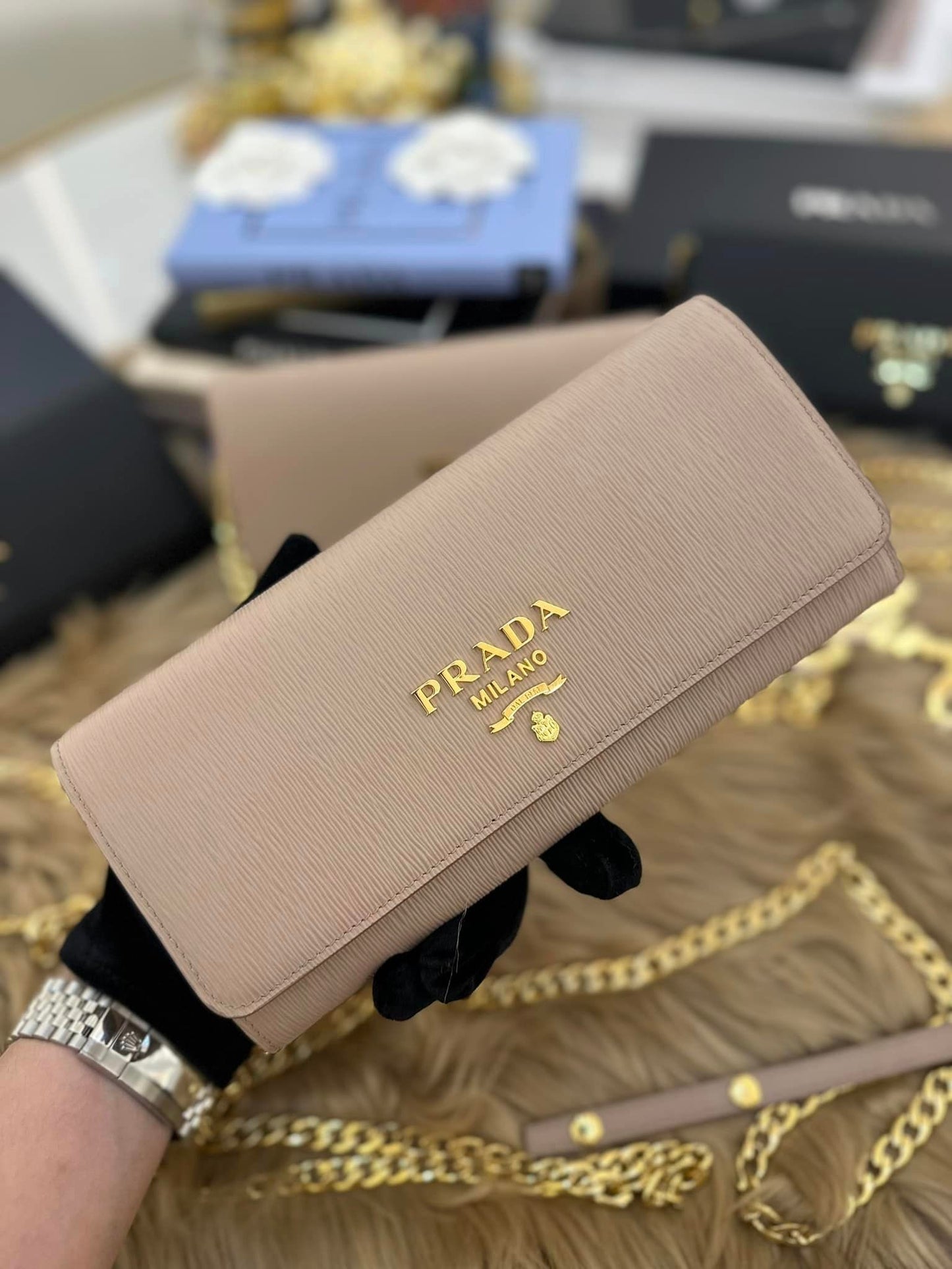 Prada WOC Beige