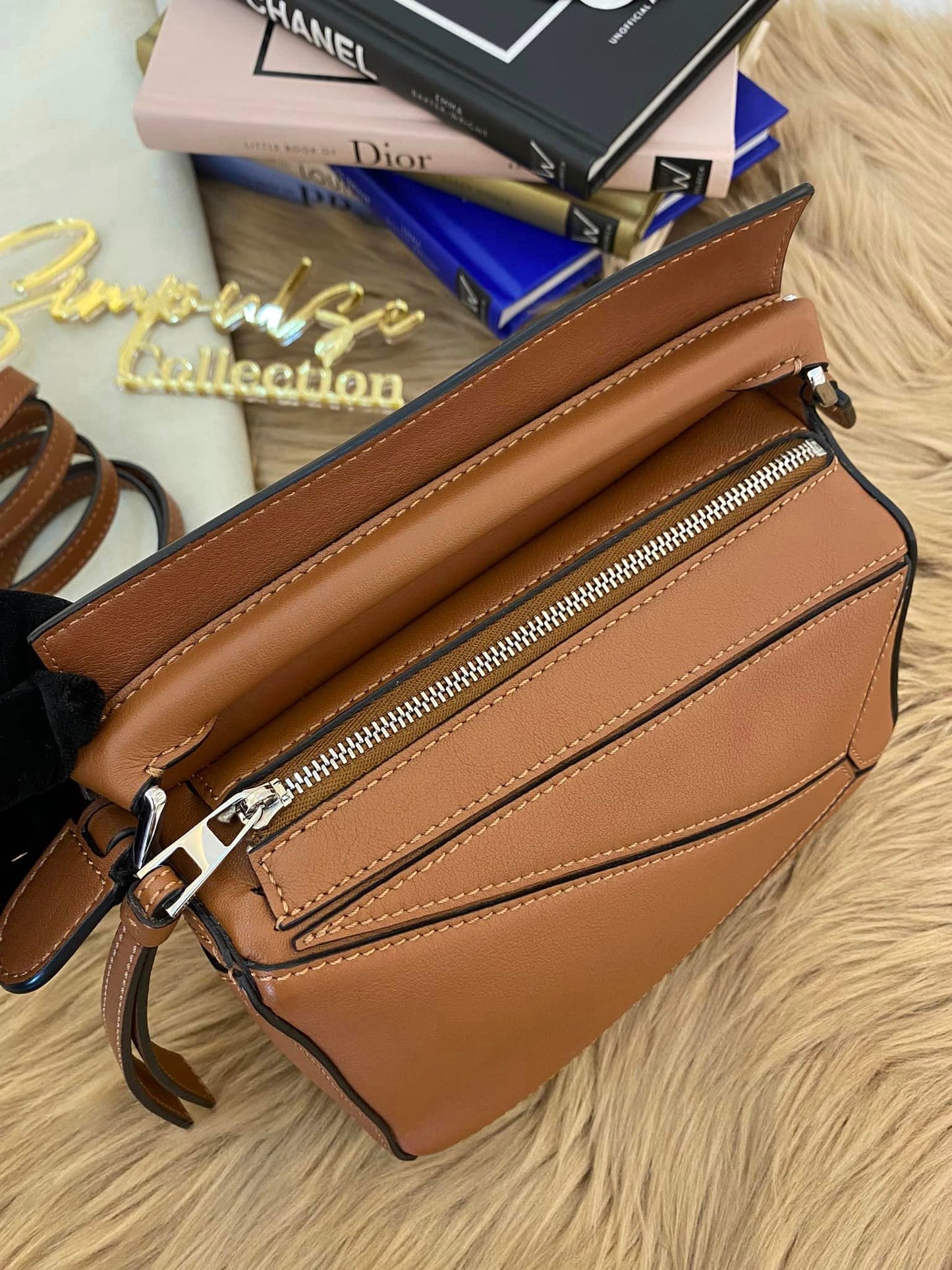 Mini Puzzle Bag Tan