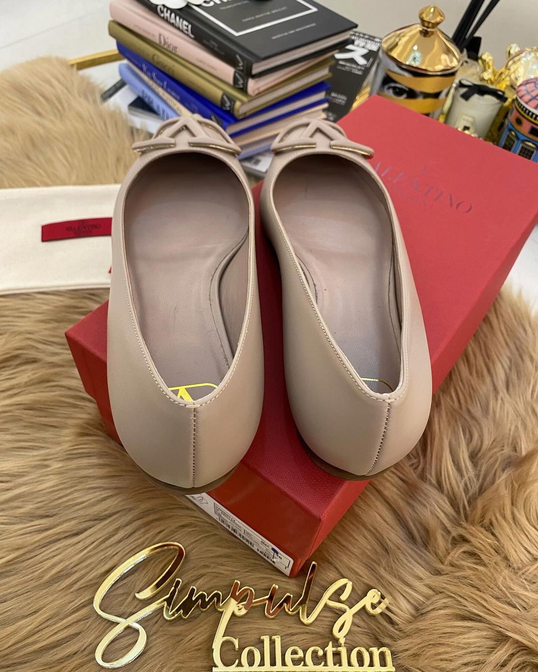 VLTN Logo Ballerina Flats