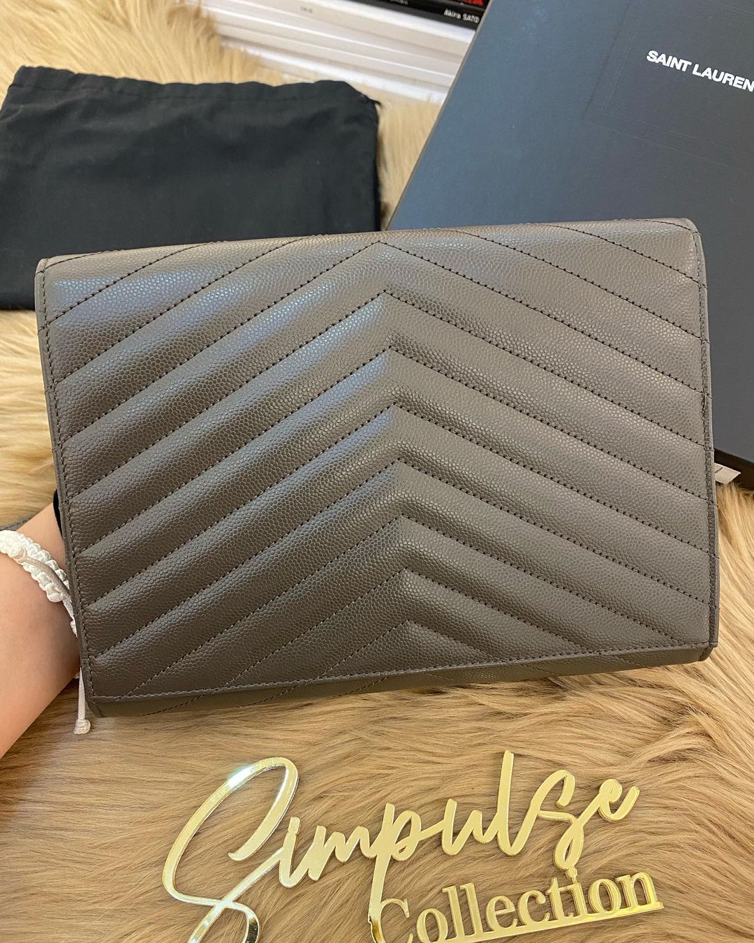 YSL Envelope Wristlet