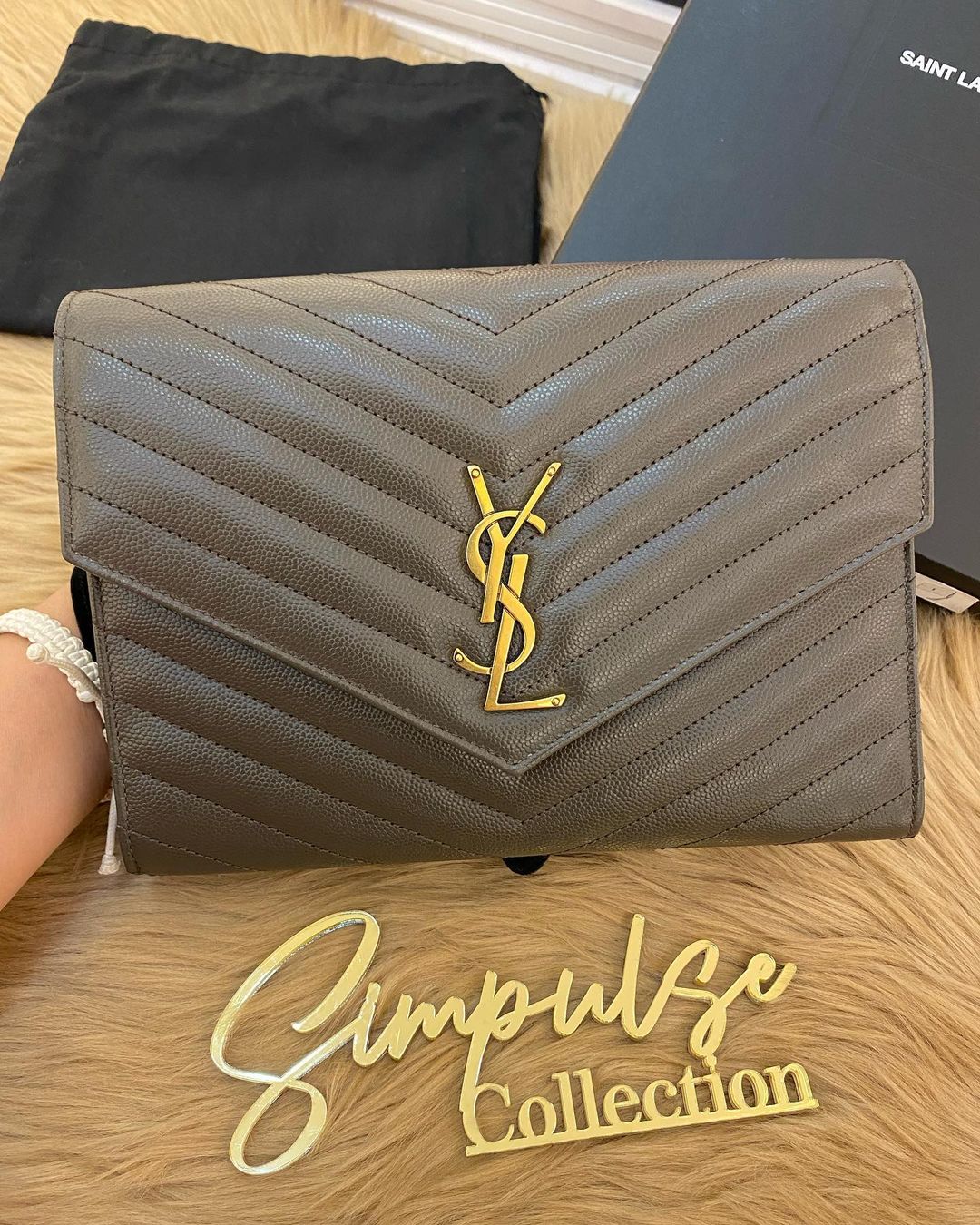 YSL Envelope Wristlet