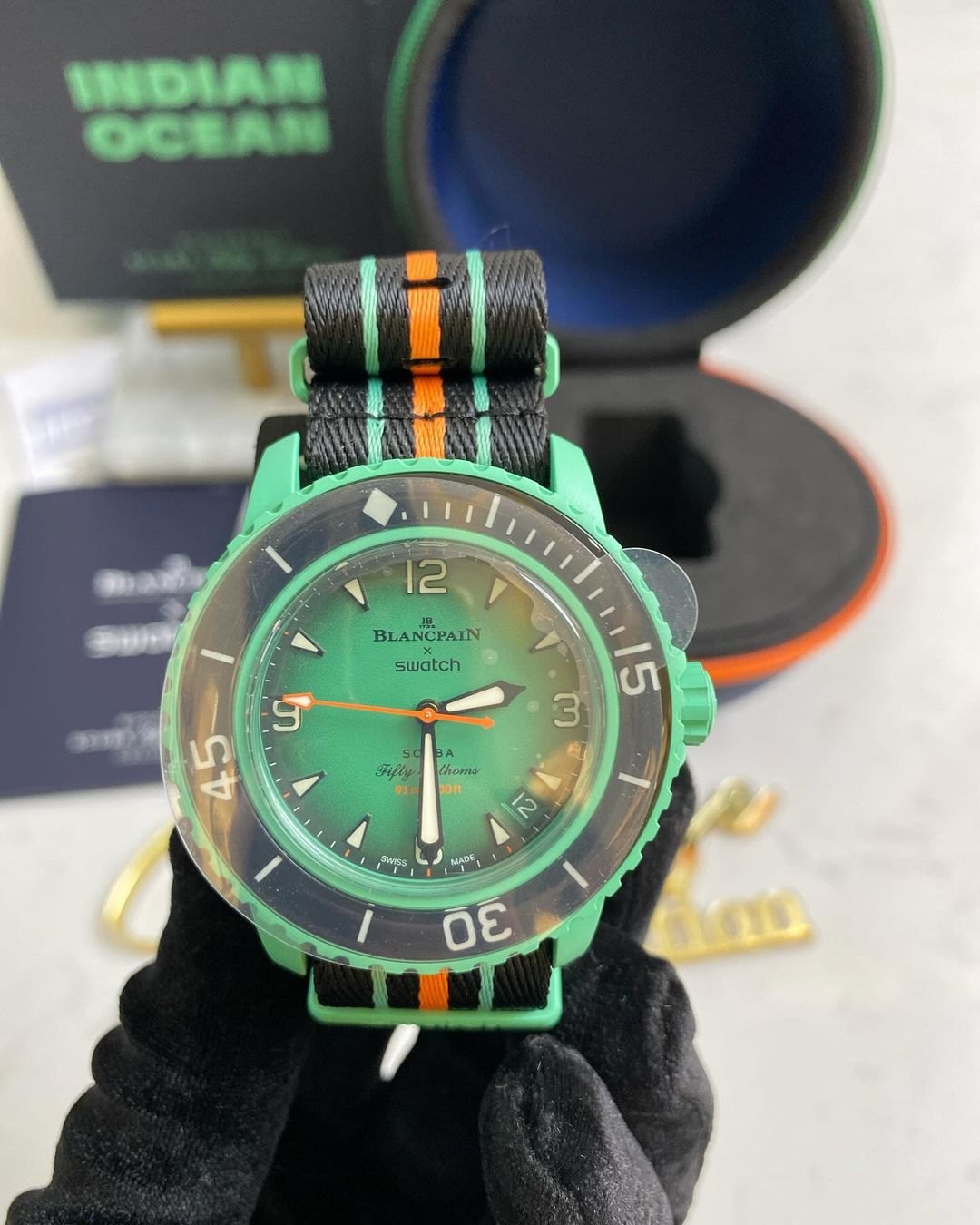 Swatc x Blancpain Bio Ceramic Scuba Fifthy Fathoms Indian Ocean