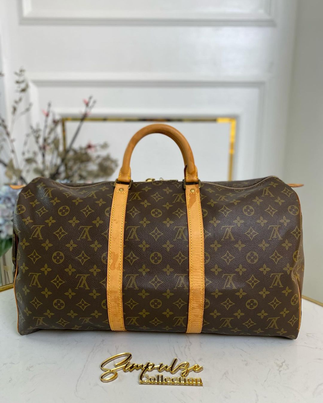 L V Monogram Keepall 50