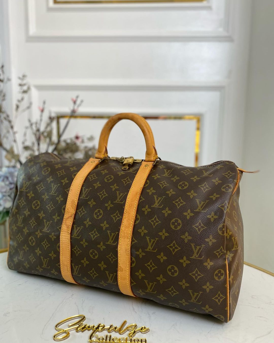 L V Monogram Keepall 50