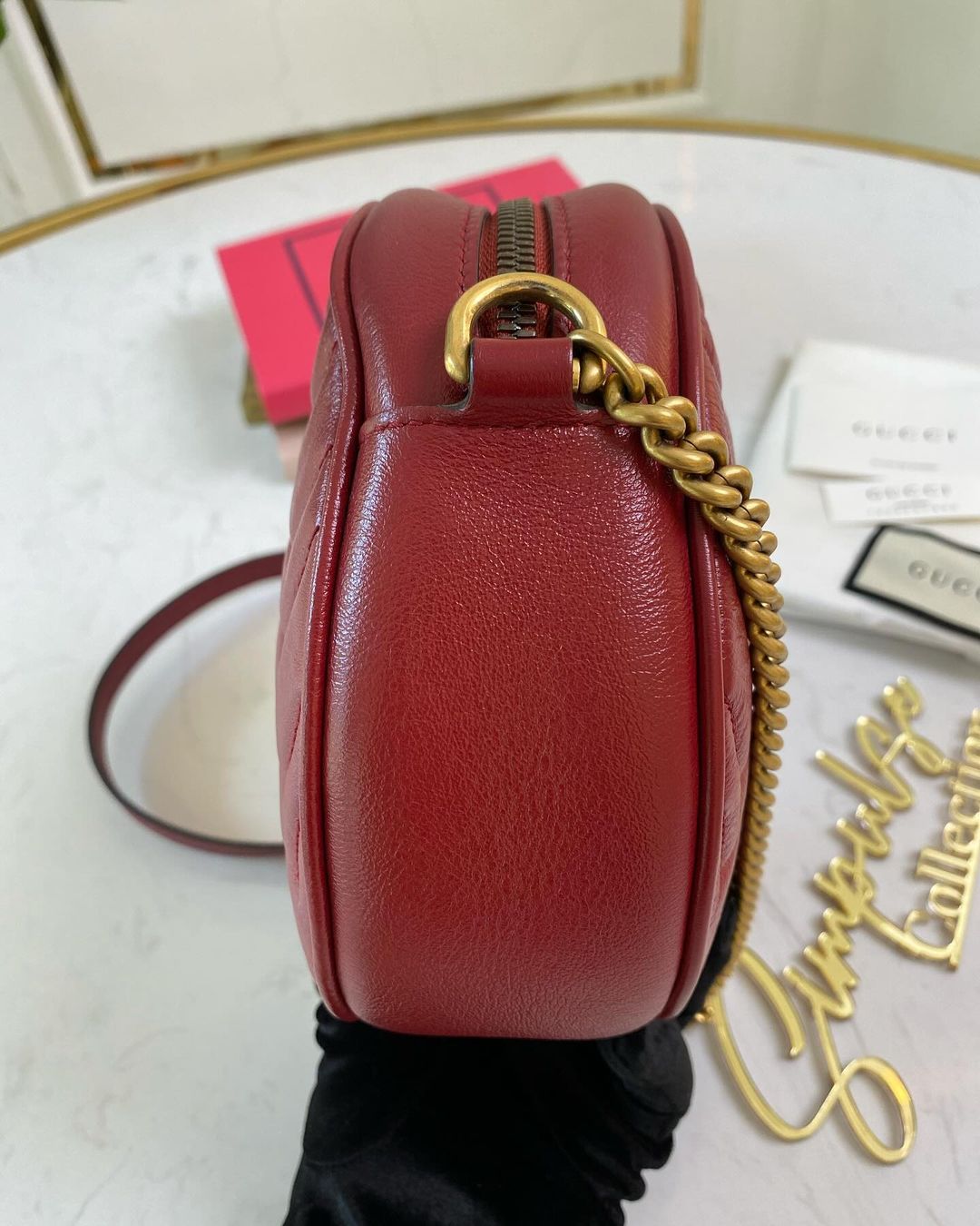 G Marmont Round Crossbody Sling