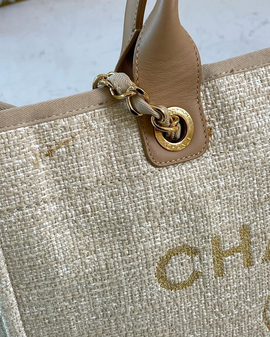 C Deauville Tote Bag GHW