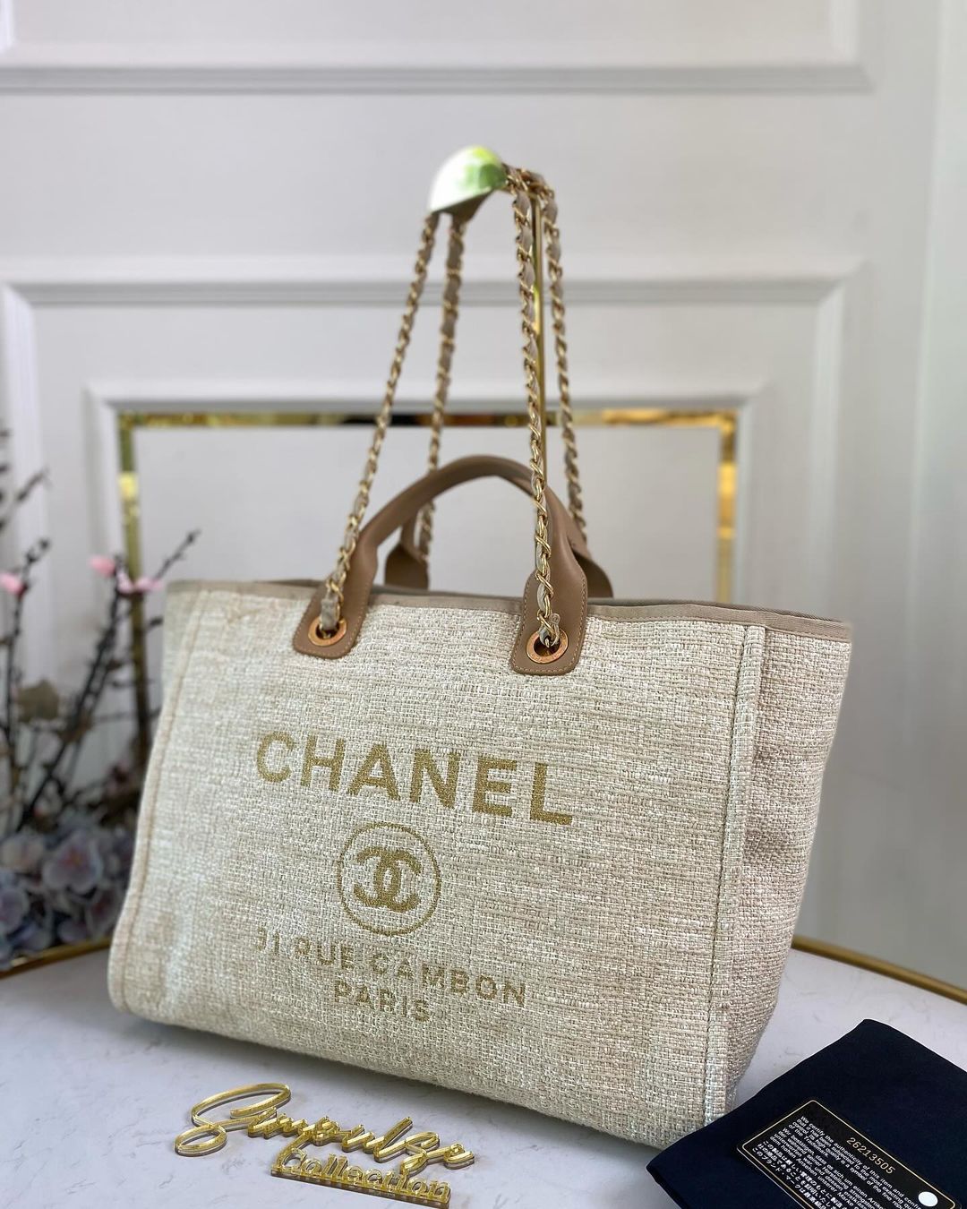 C Deauville Tote Bag GHW