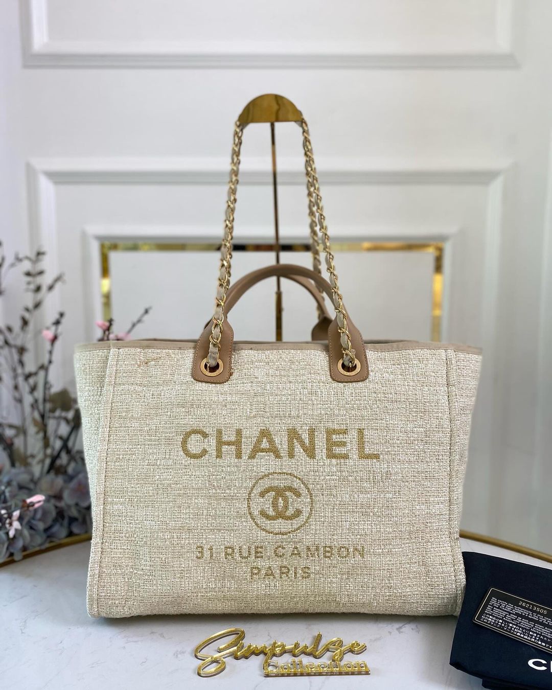 C Deauville Tote Bag GHW