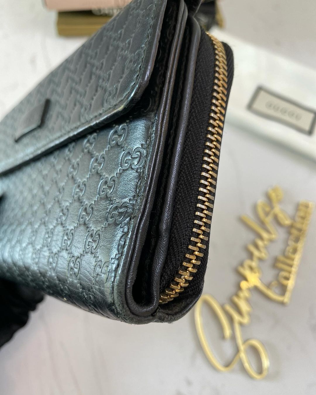 G Monogram Guccissima Long Wallet