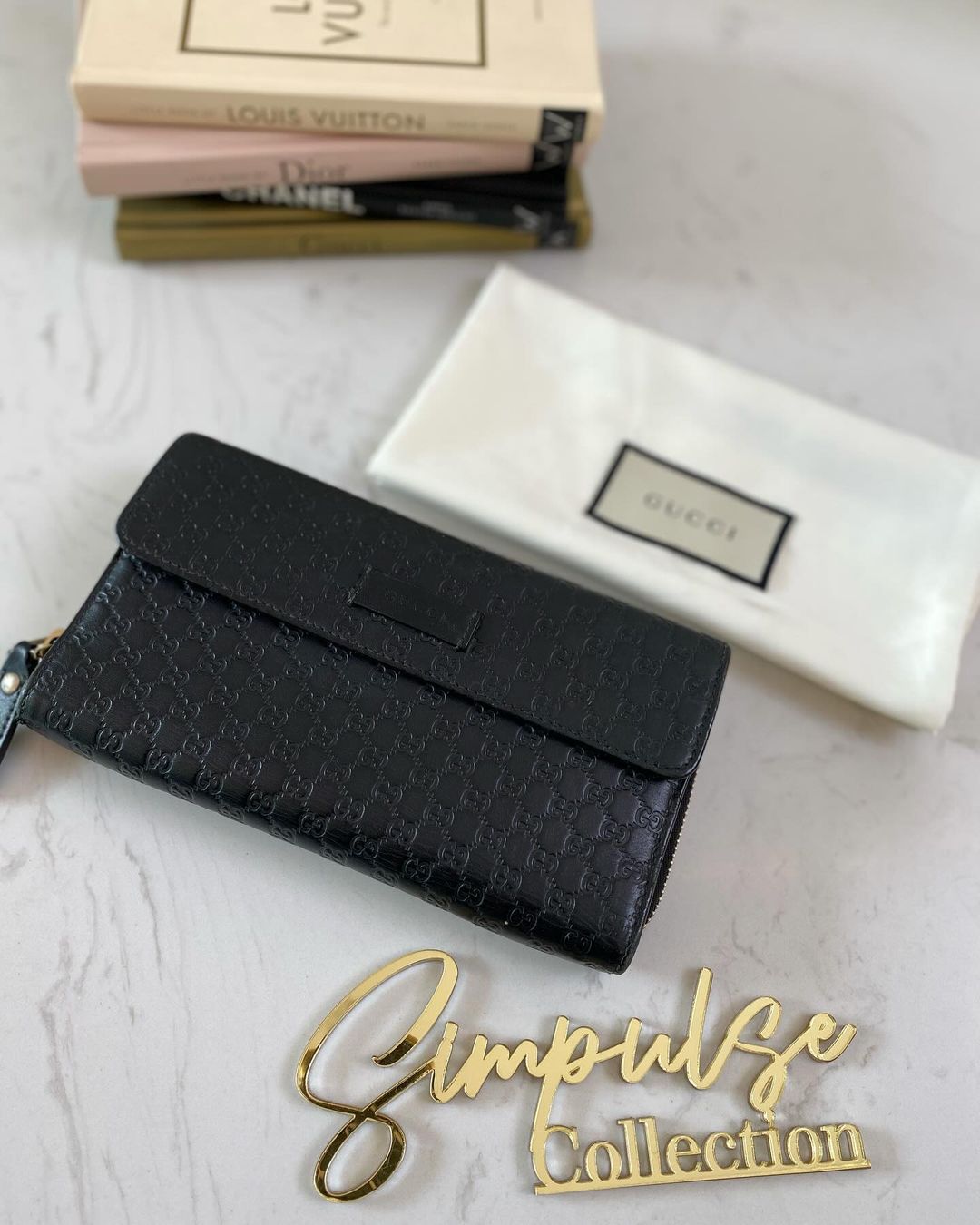 G Monogram Guccissima Long Wallet