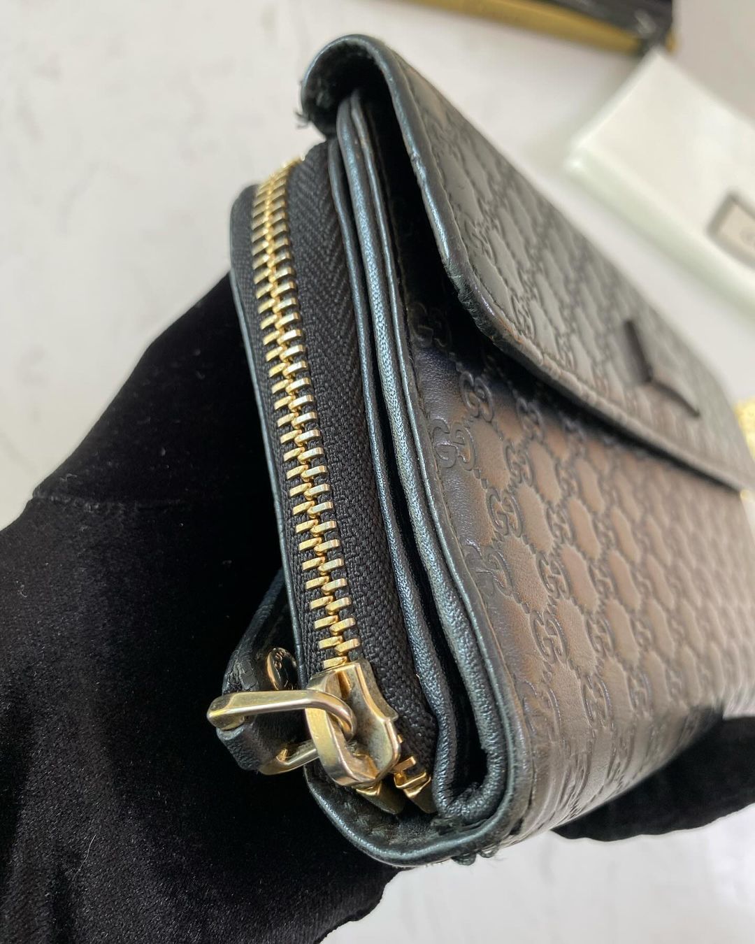 G Monogram Guccissima Long Wallet