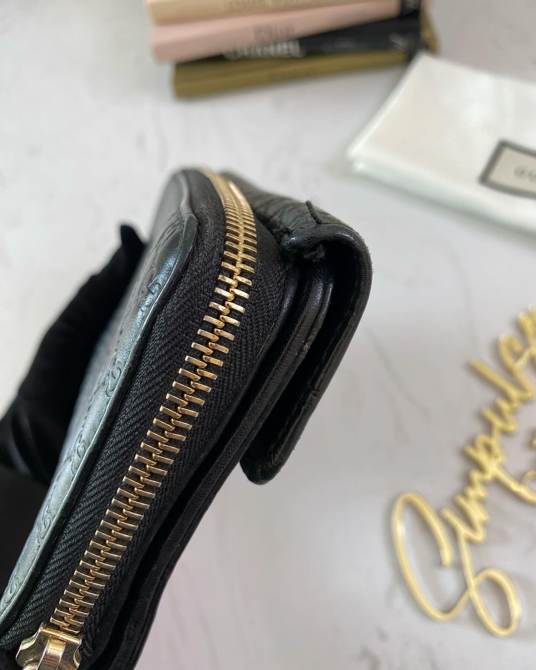 G Monogram Guccissima Long Wallet