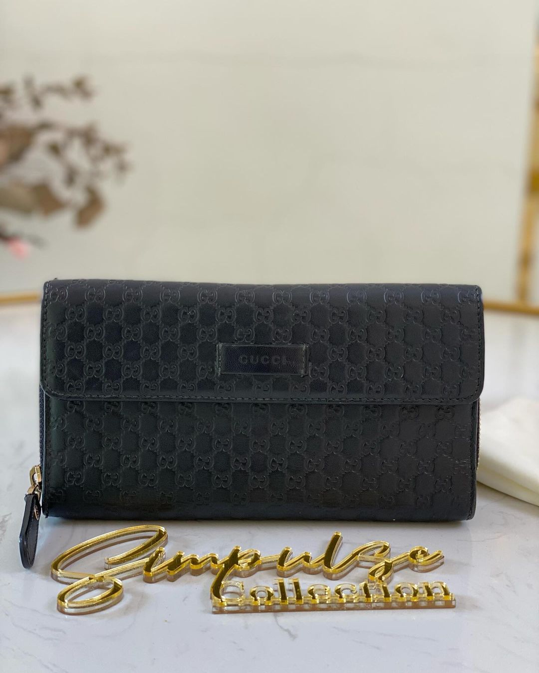 G Monogram Guccissima Long Wallet