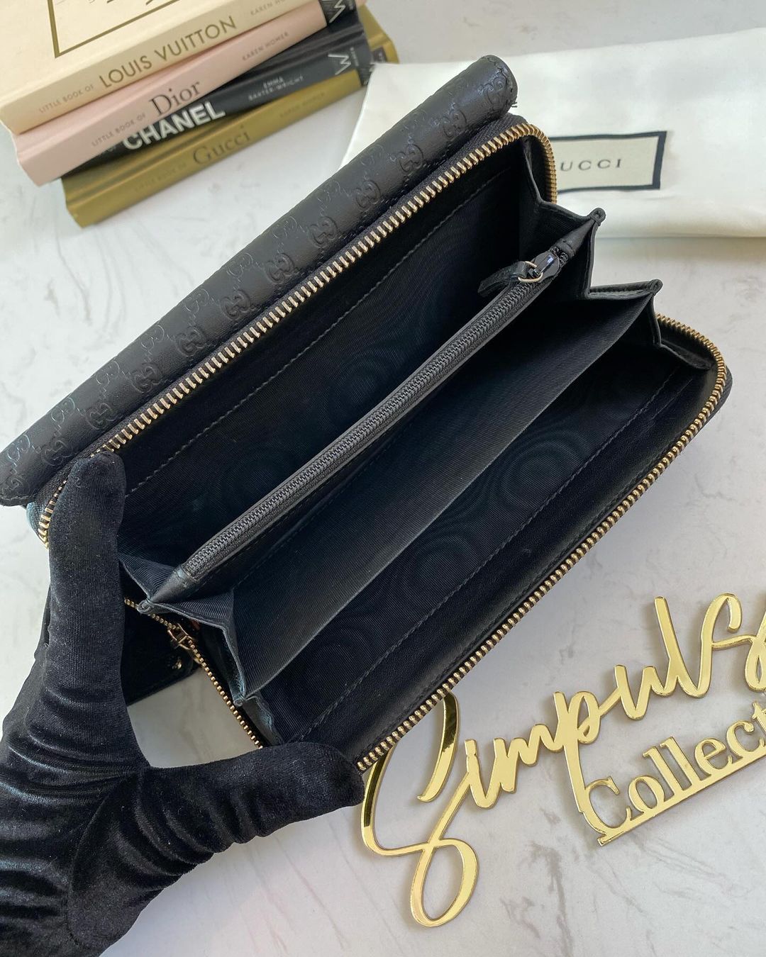 G Monogram Guccissima Long Wallet