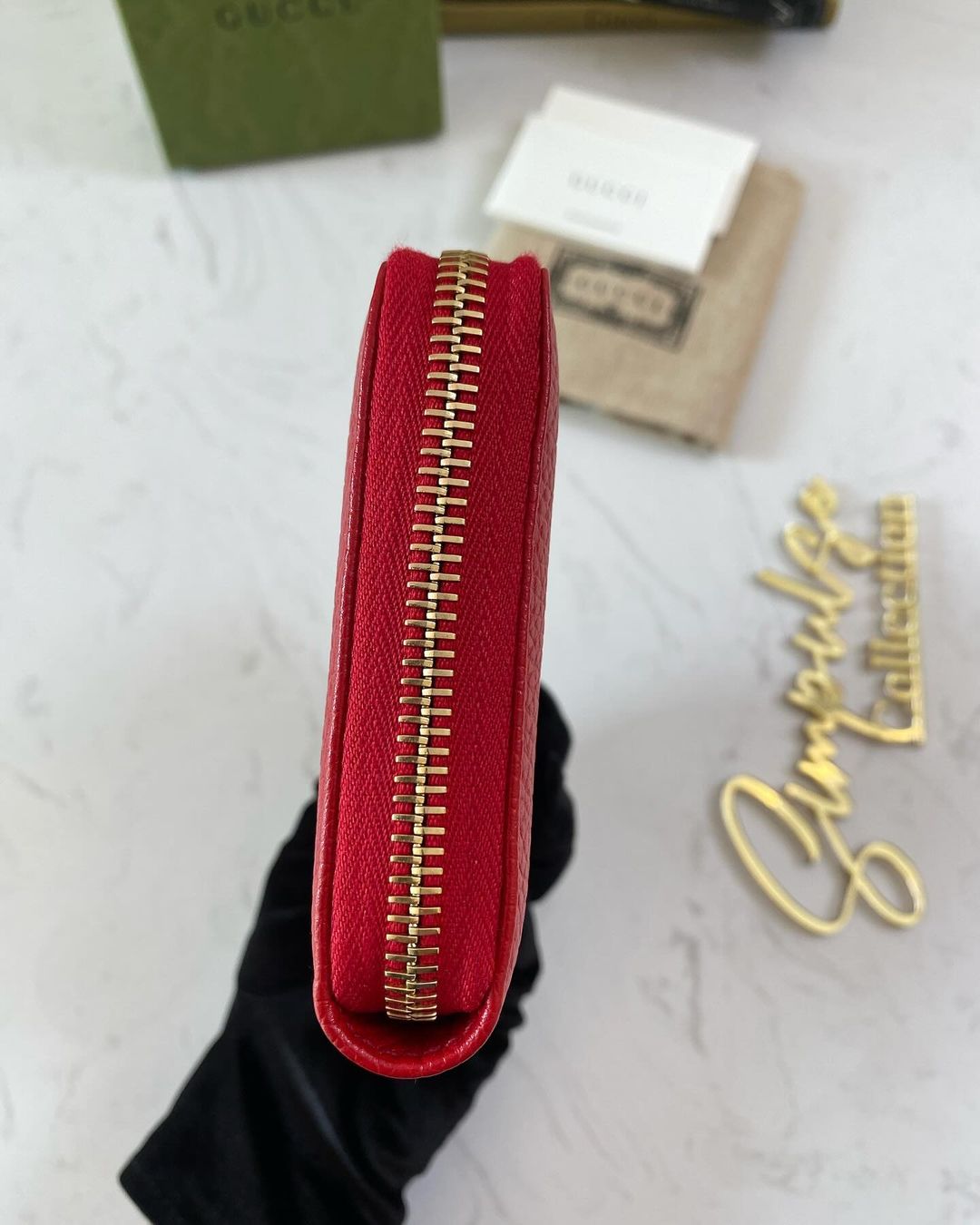 G Soho Zippy Long Wallet in Red