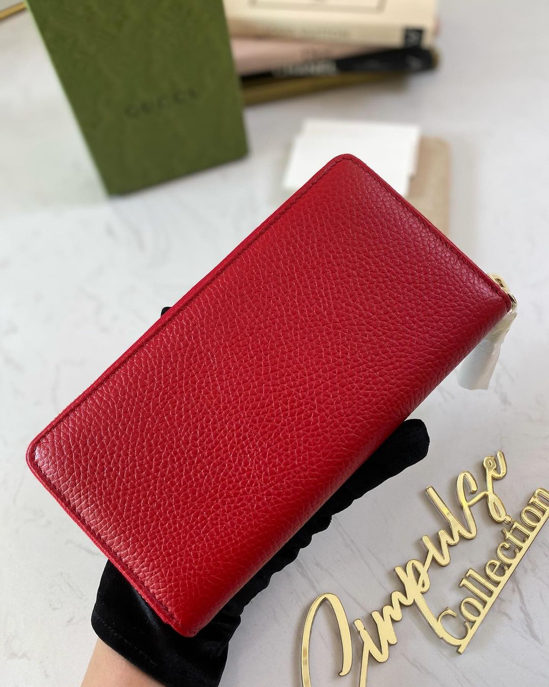 G Soho Zippy Long Wallet in Red