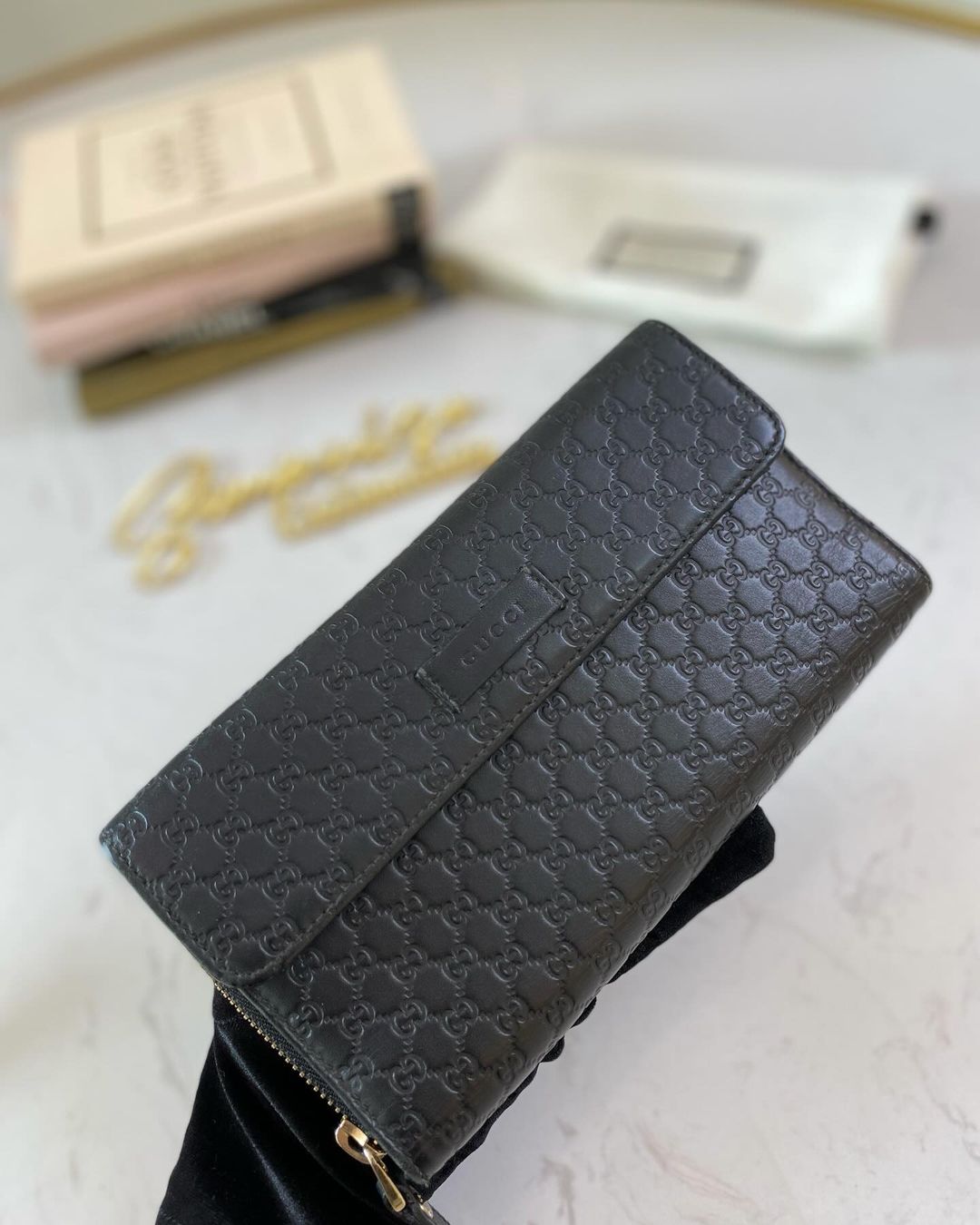 G Monogram Guccissima Long Wallet